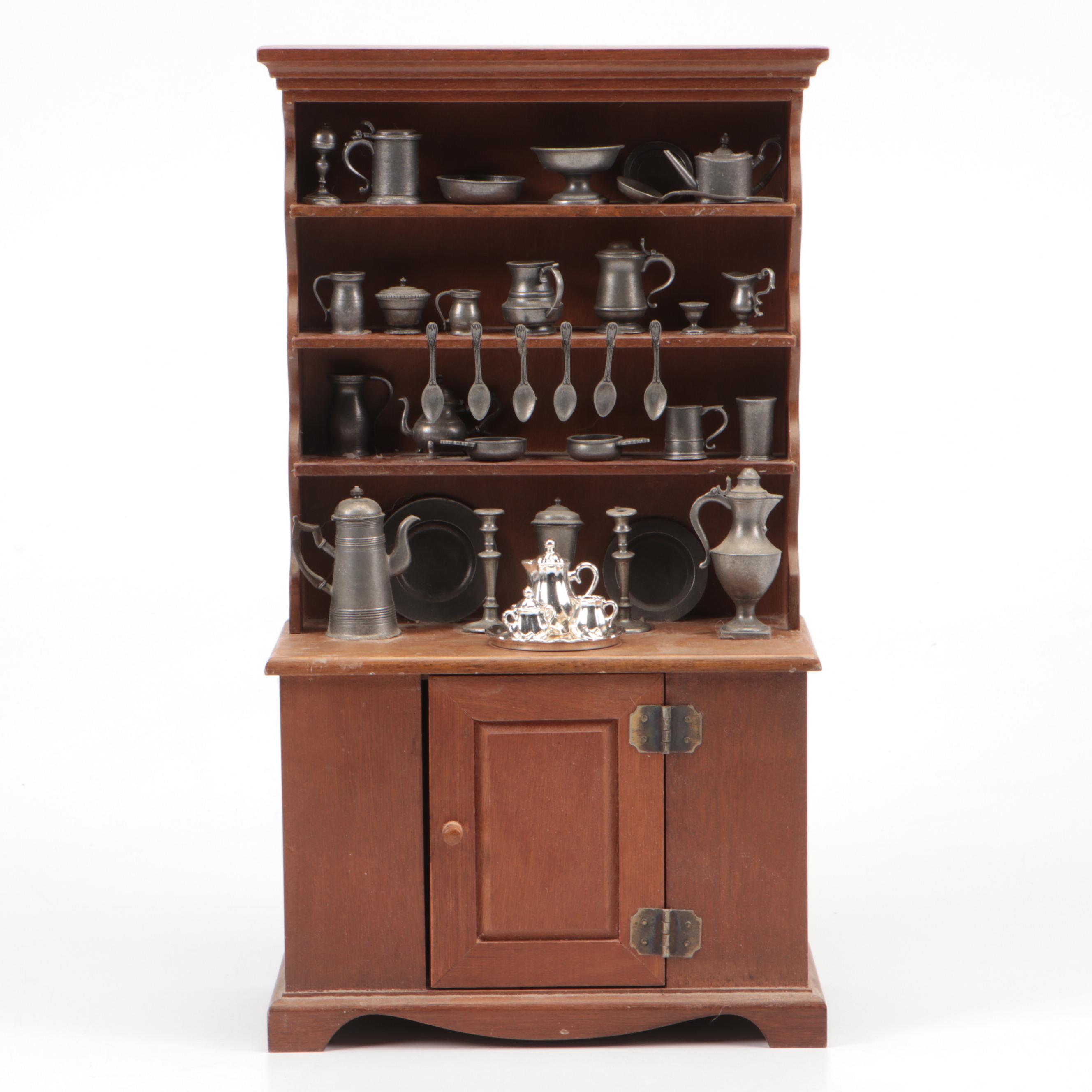 Franklin Mint "Colonial American Pewter Miniatures Collection" Complete Set