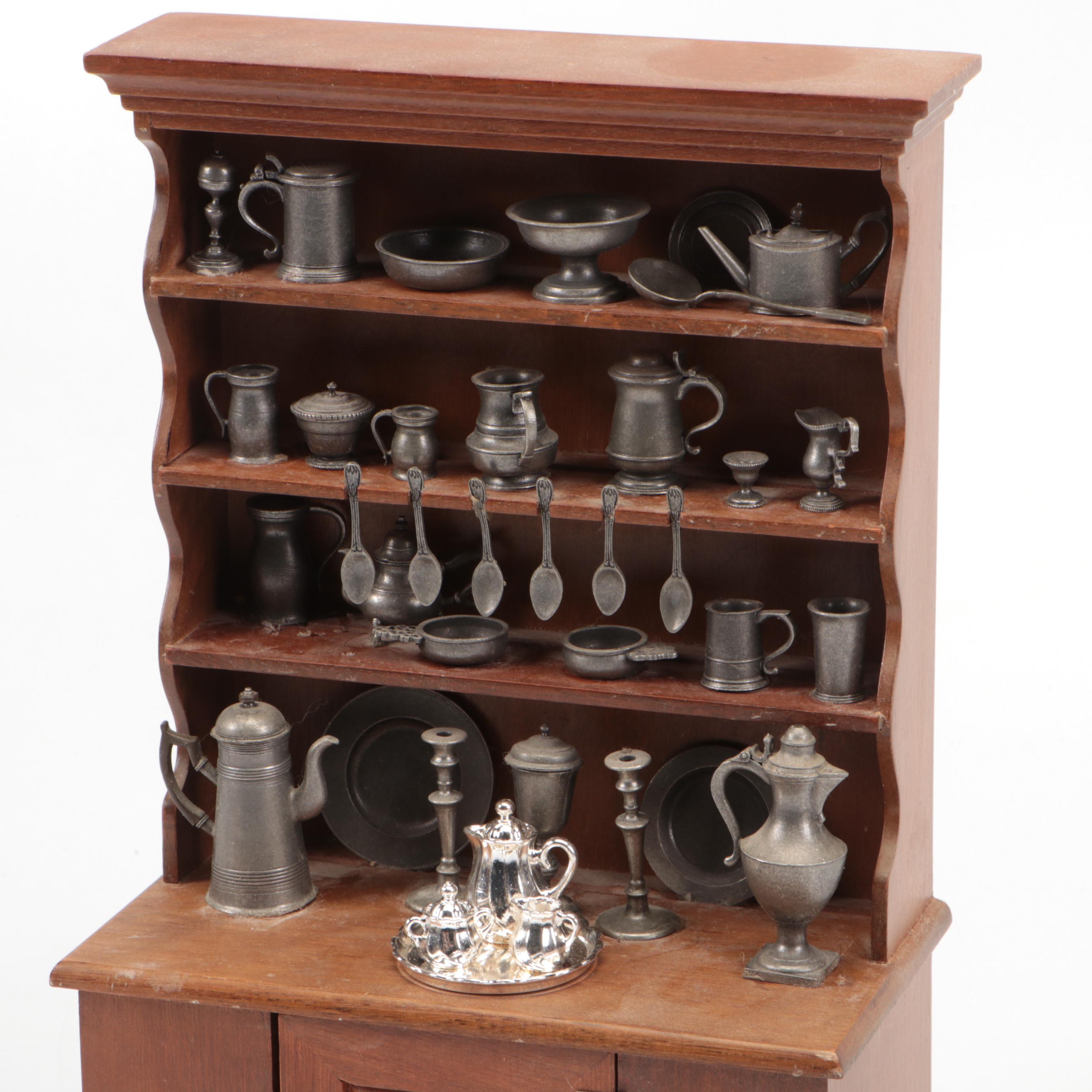 Franklin Mint "Colonial American Pewter Miniatures Collection" Complete Set