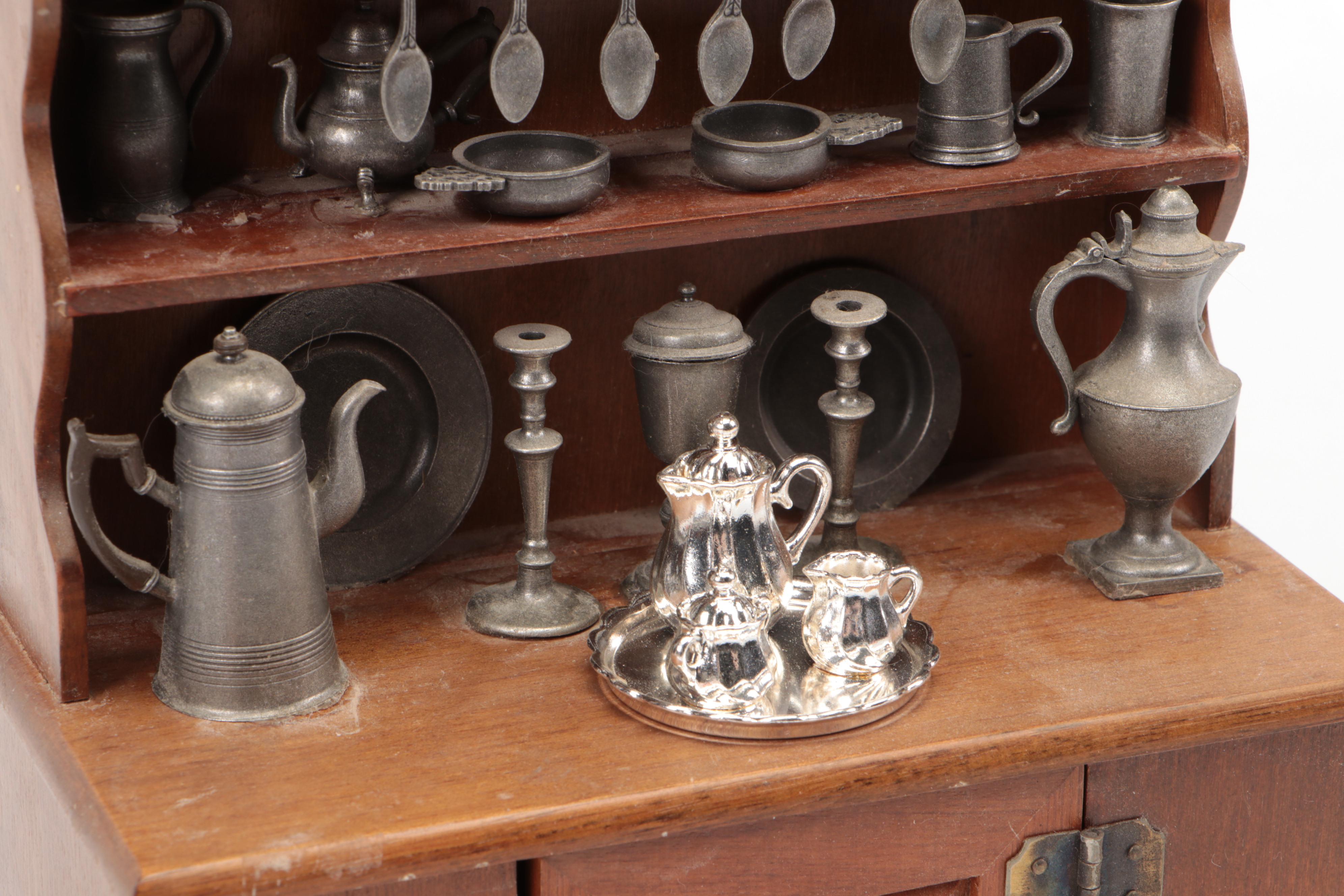 Franklin Mint "Colonial American Pewter Miniatures Collection" Complete Set