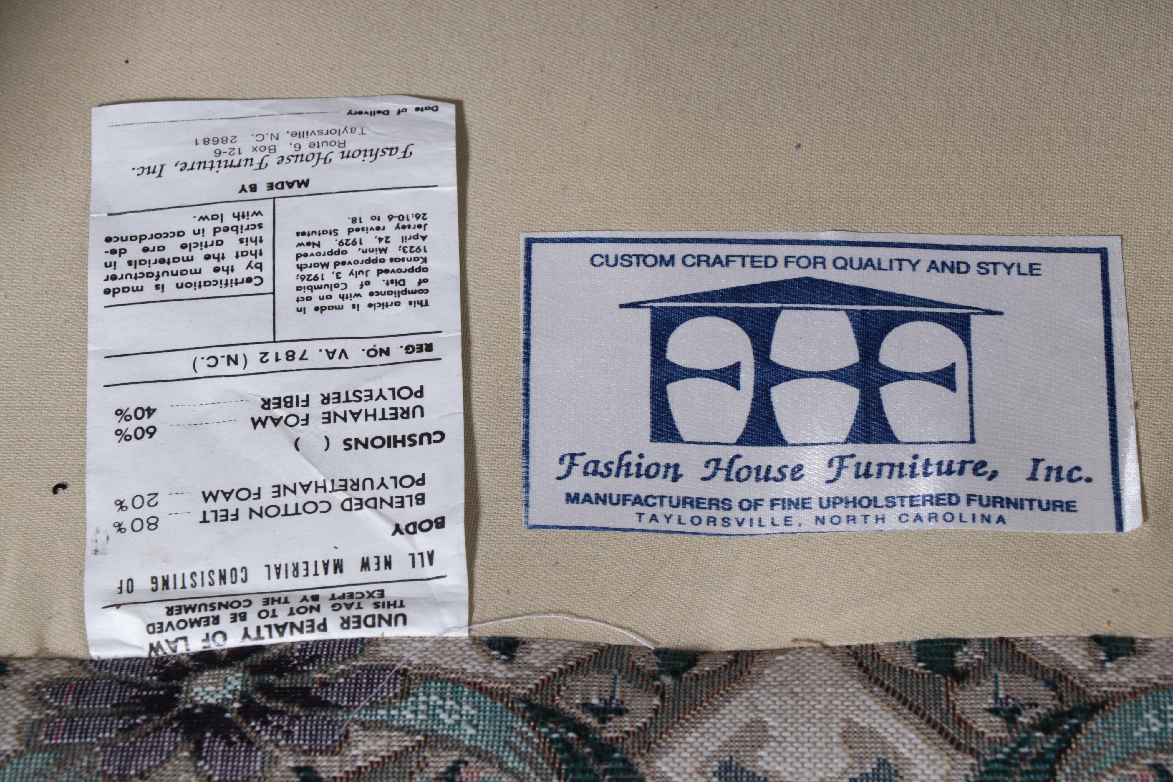 Fashion House Furniture ChinoiserieUpholstered Easy Armchair with