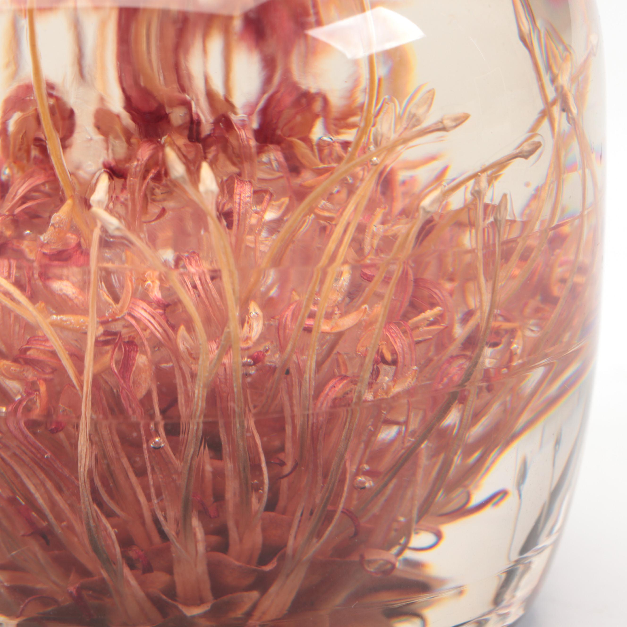 Studio Art Pottery Slab-Formed Tray with Other Plate and Resin Paperweight