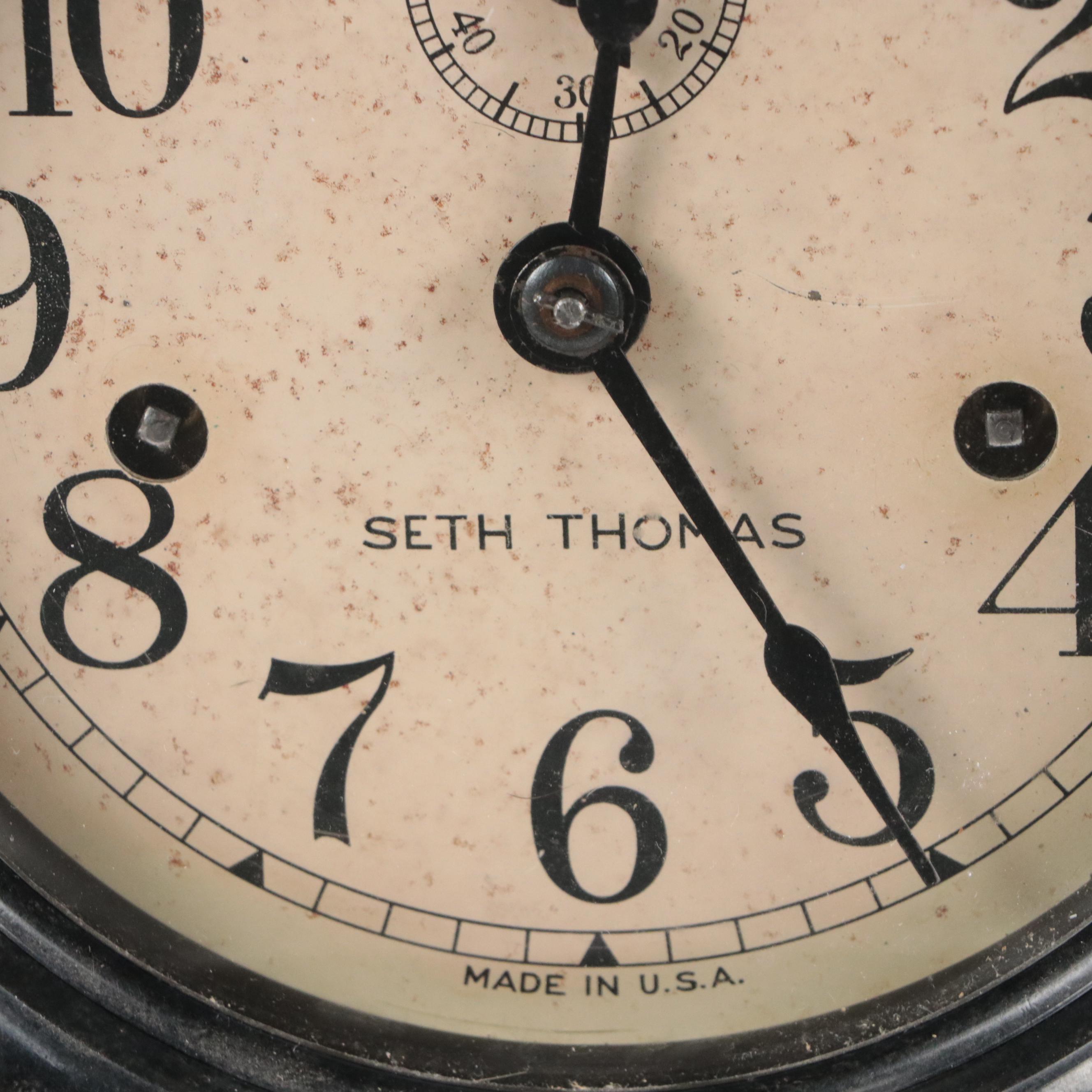 Seth Thomas Nautical Ship Wall Clock, Early to Mid-20th Century