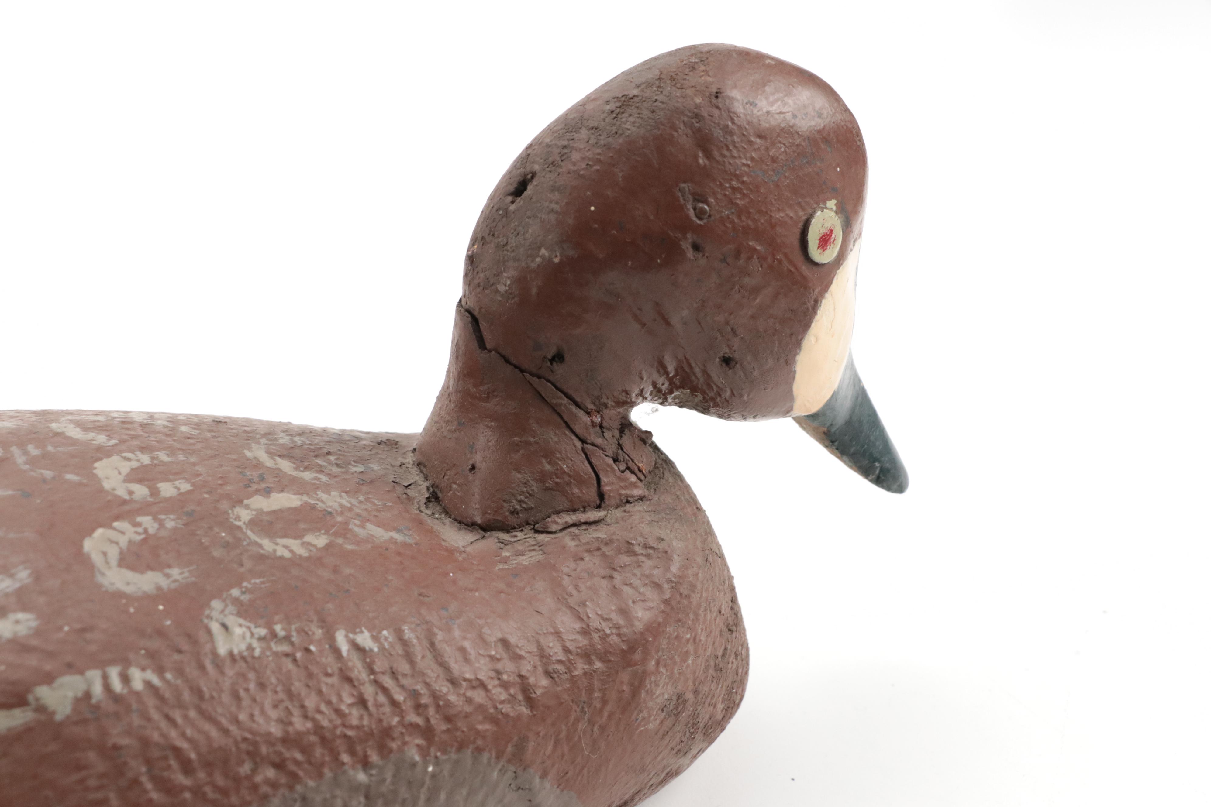 Handmade Painted Wood and Papier-mâché Duck Decoys