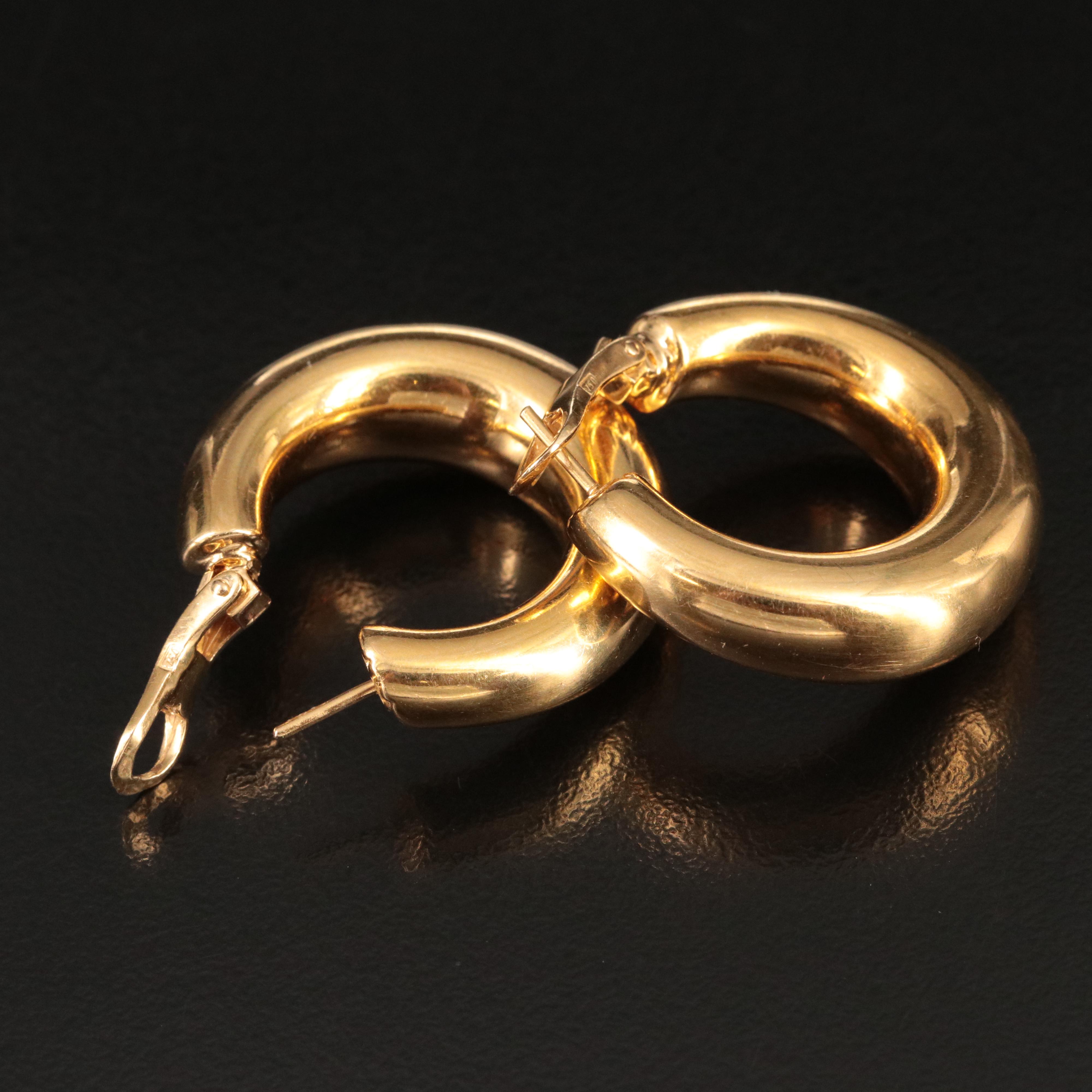 Chaumet 18K Hoop Earrings