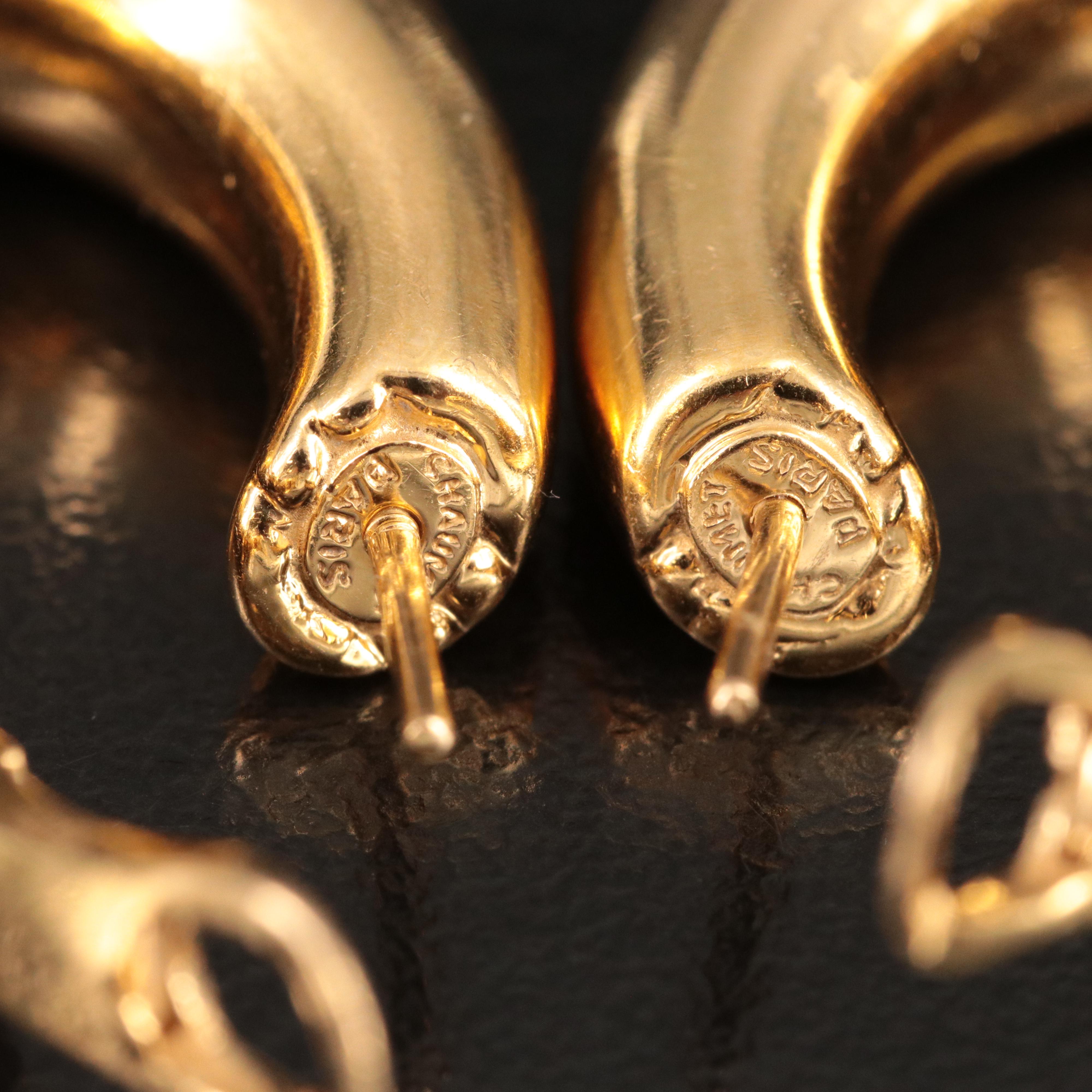 Chaumet 18K Hoop Earrings