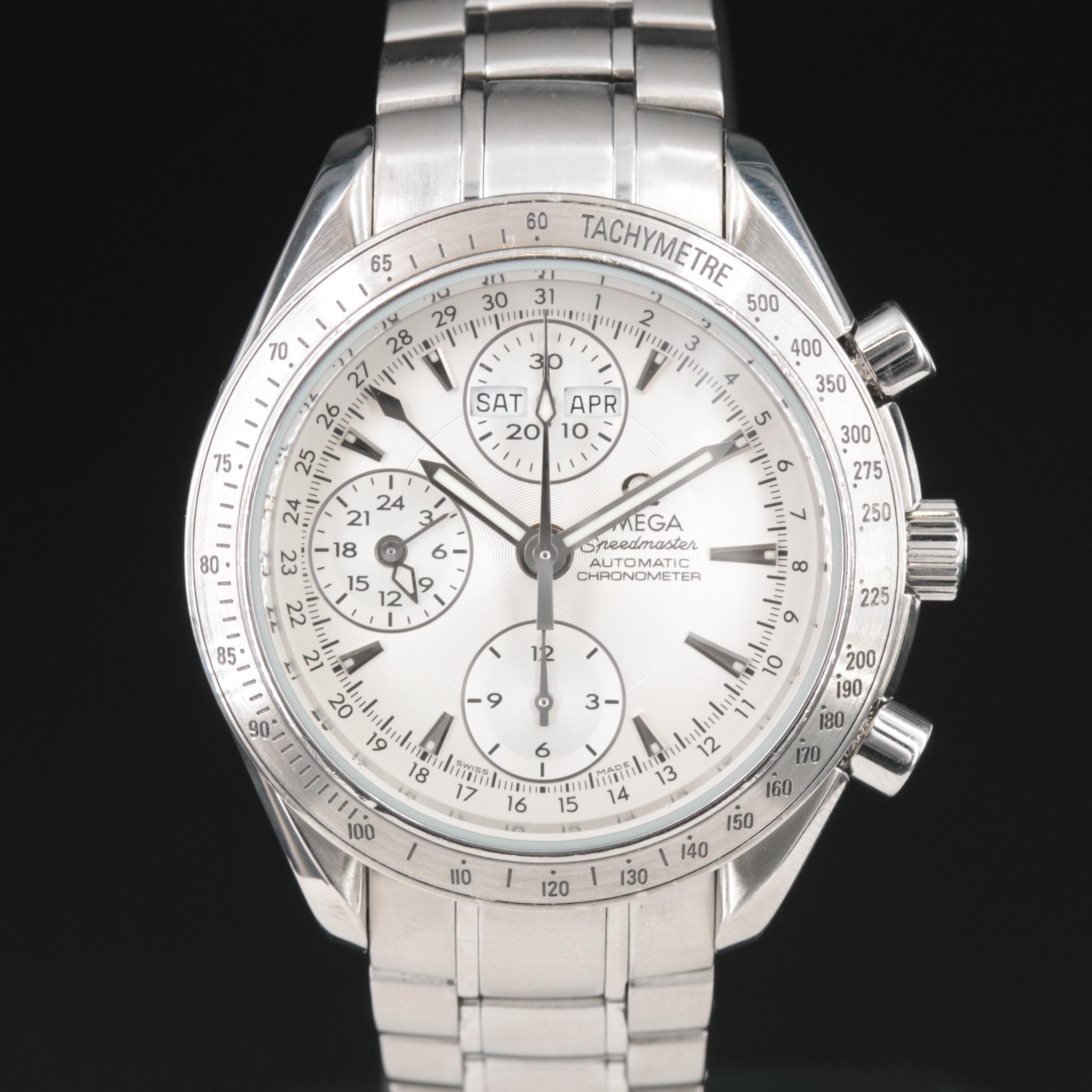 Omega Speedmaster Day/Date Silver 40MM Steel Automatic Watch