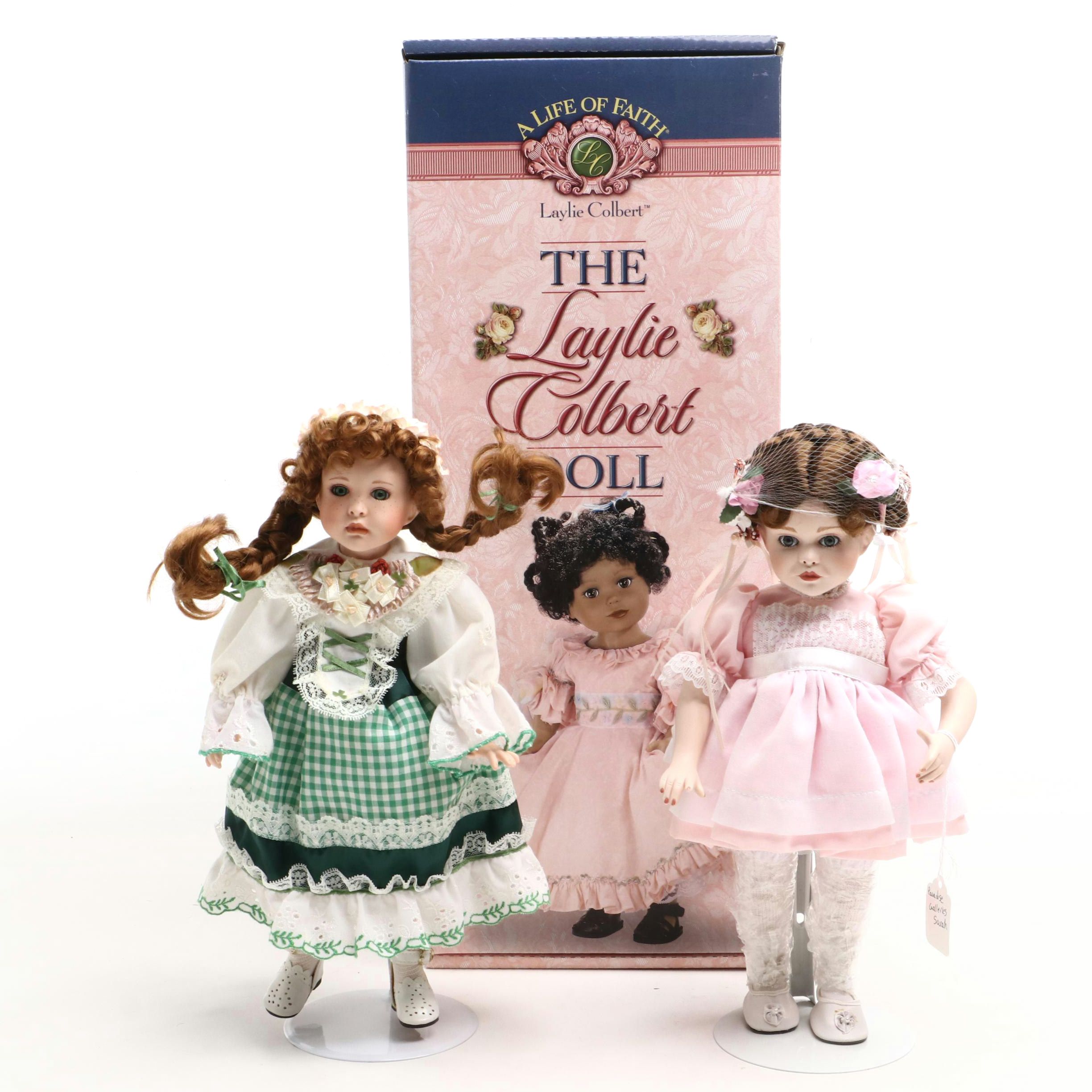 Treasury Collection and Laylie Colbert Porcelain Dolls