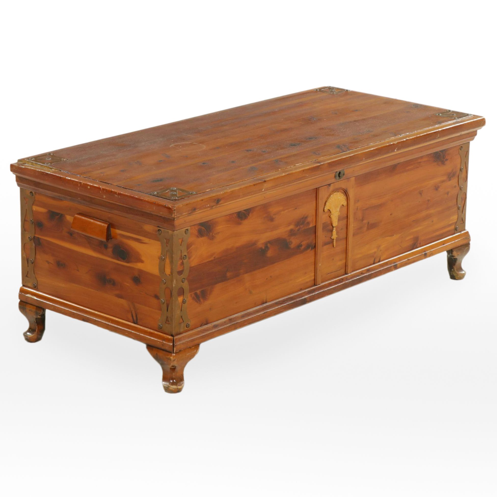 Caswell-Runyan Spanish Baroque Style Cedar Blanket Chest, Early to Mid 20th C.