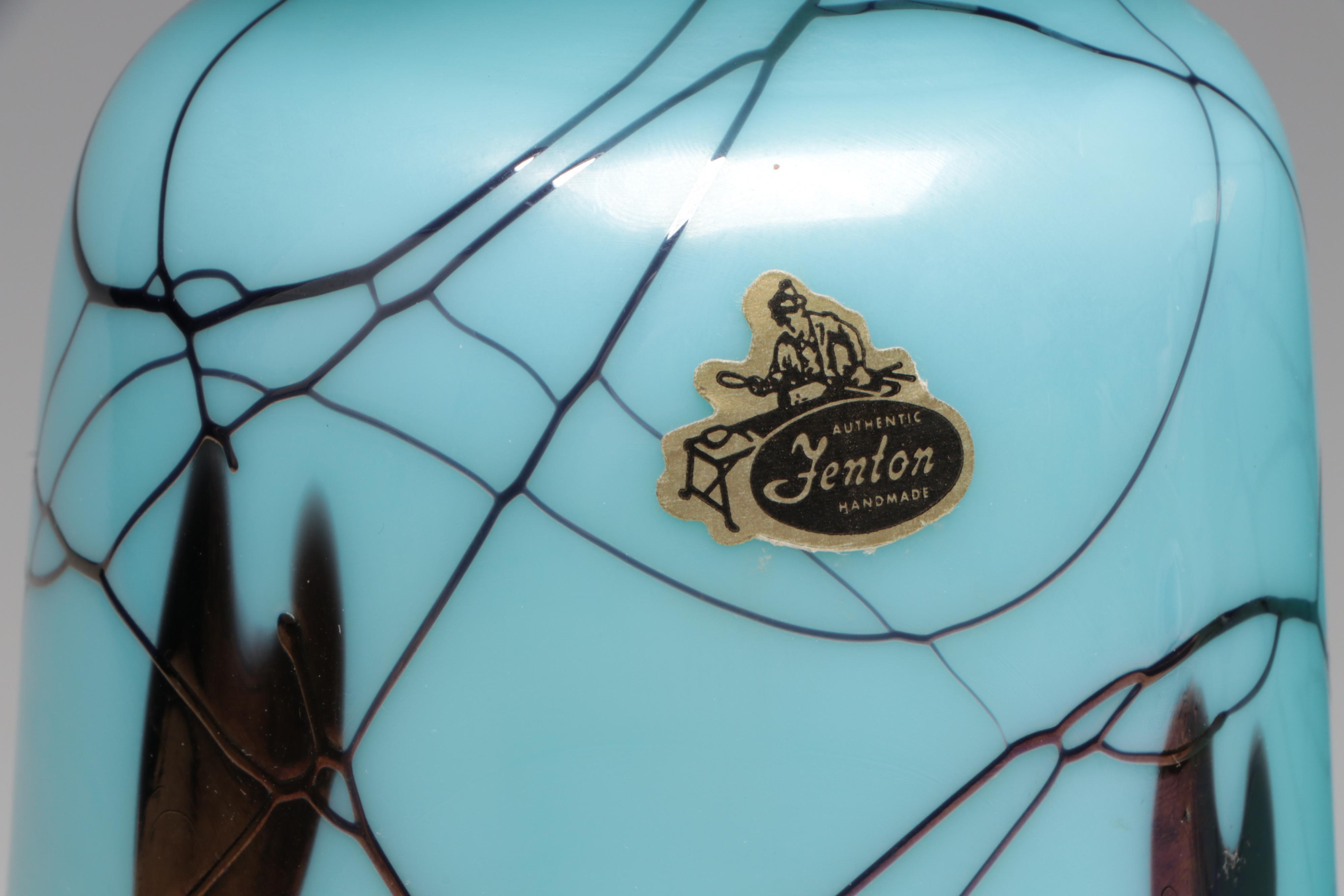 Dave Fetty for Fenton "Hanging Hearts" Limited Edition Art Glass Vases, 1975