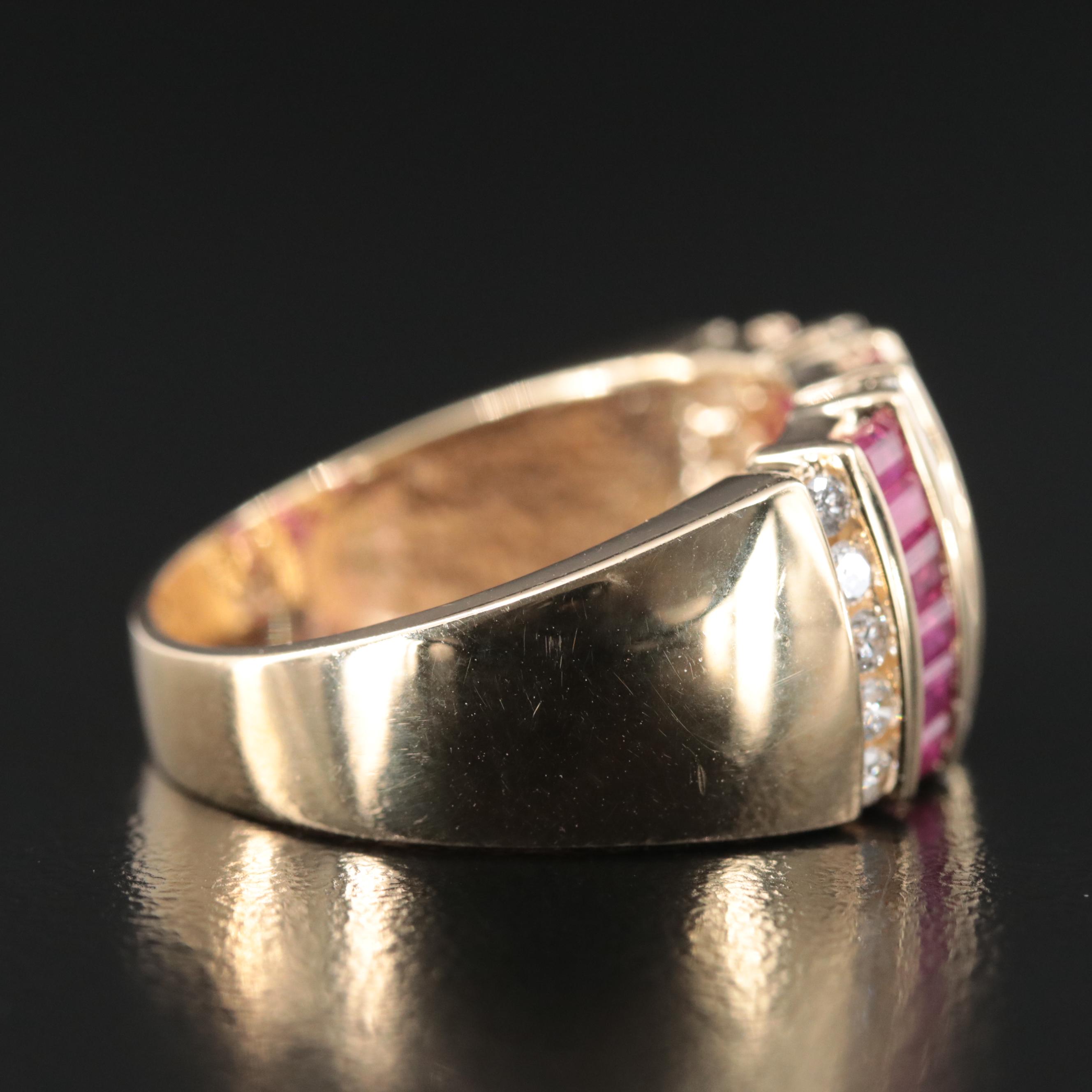 14K Ruby and Diamond Ring