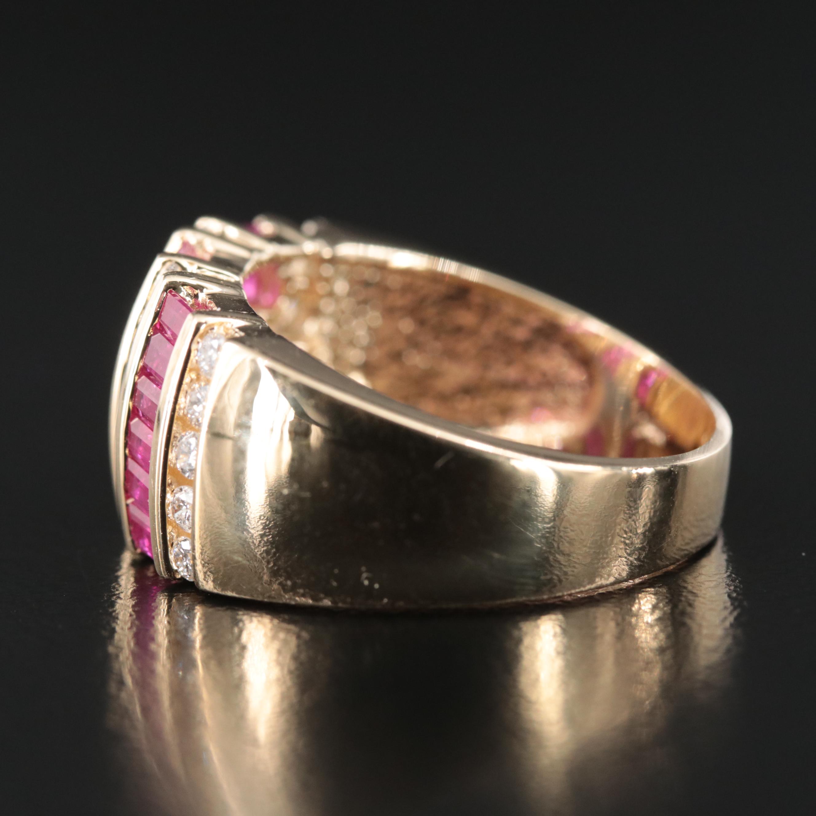 14K Ruby and Diamond Ring