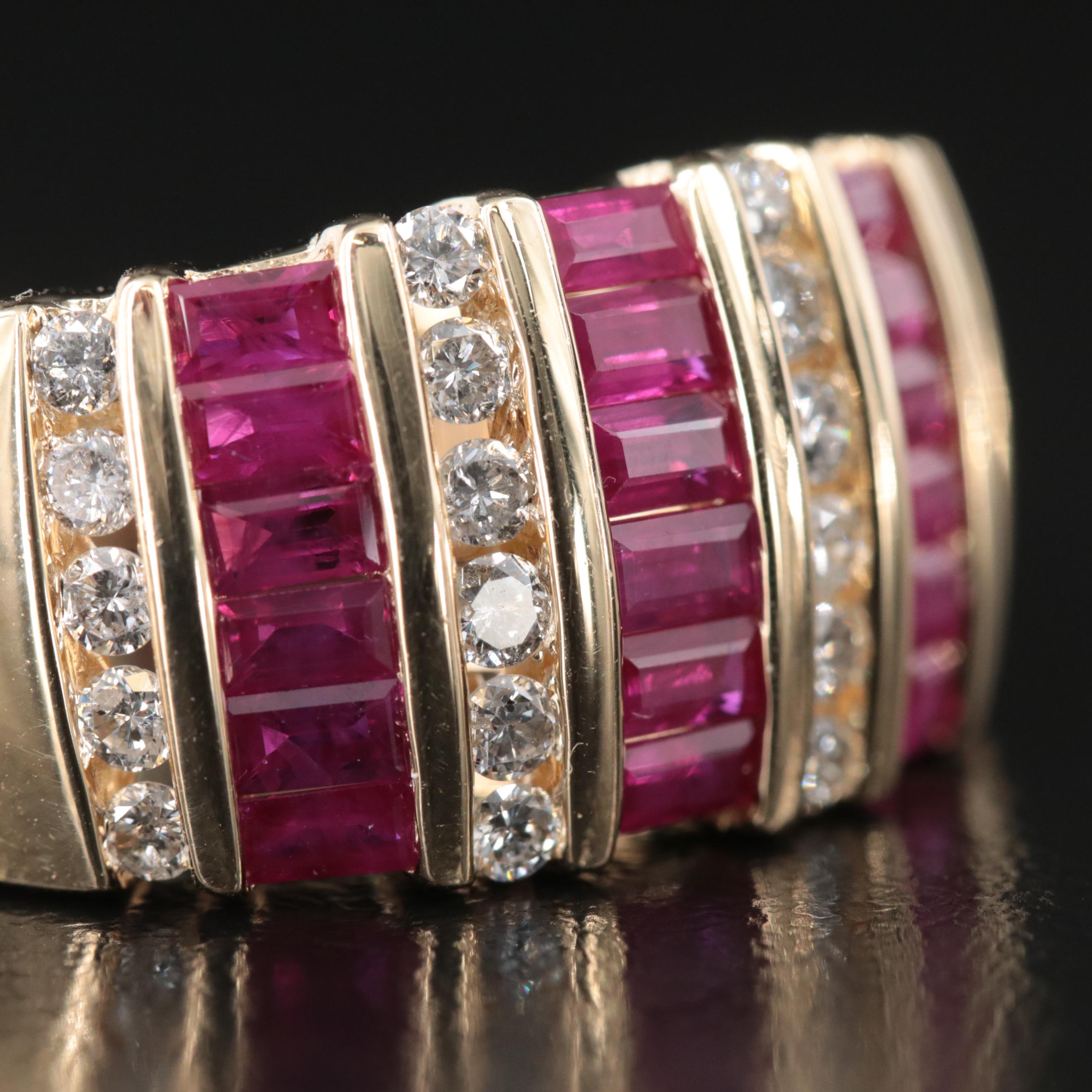 14K Ruby and Diamond Ring