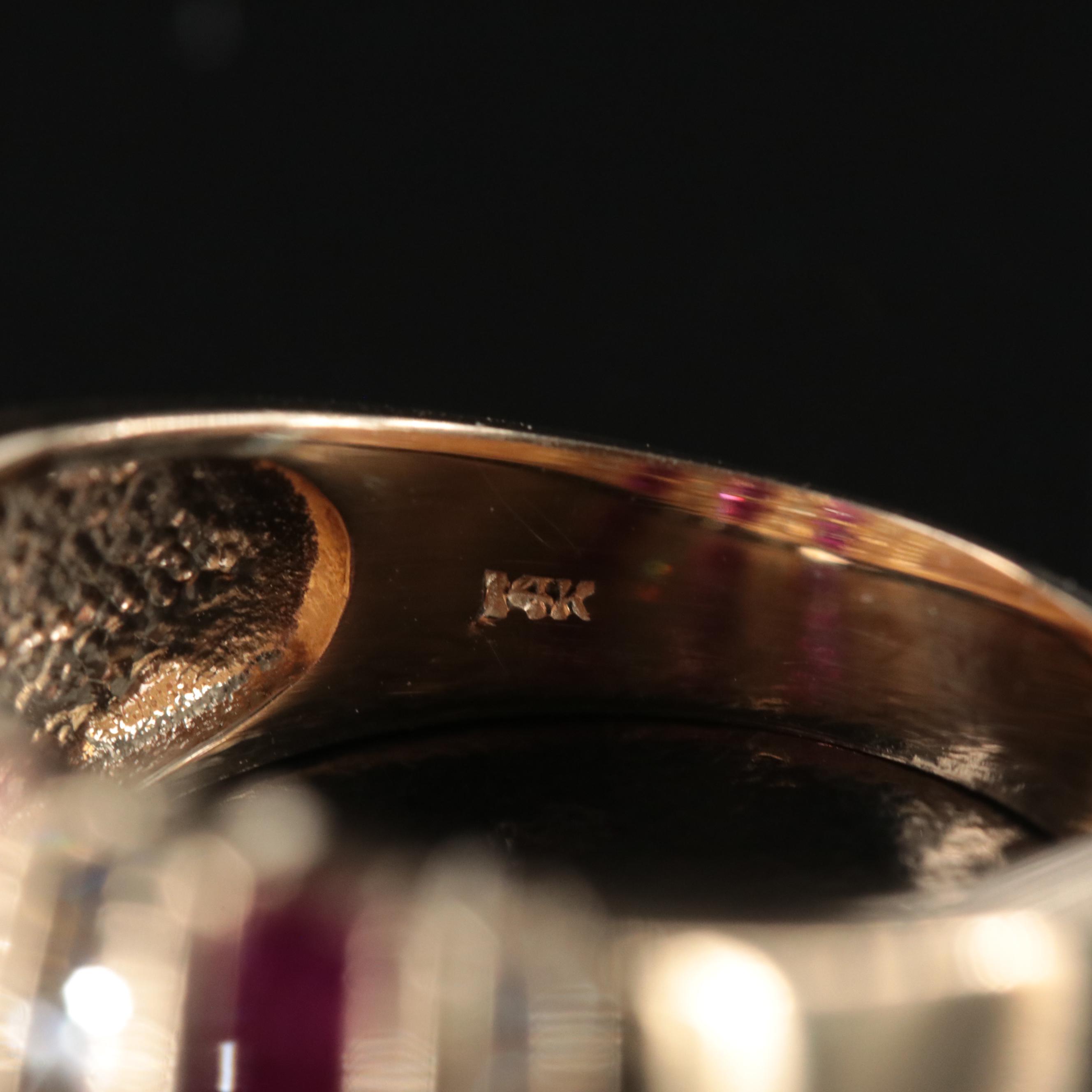 14K Ruby and Diamond Ring