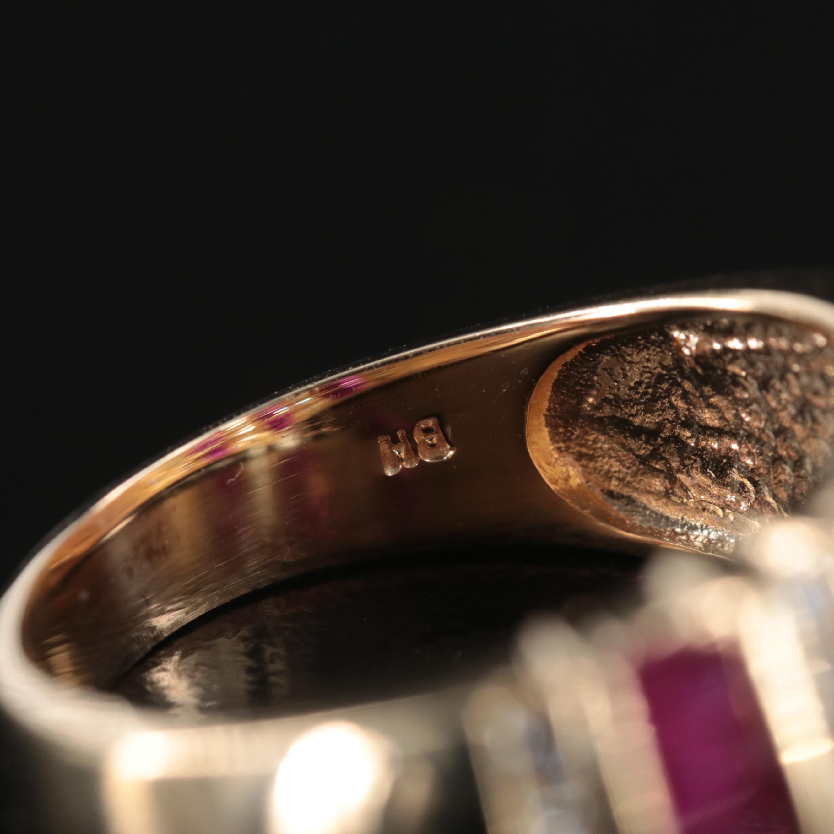 14K Ruby and Diamond Ring