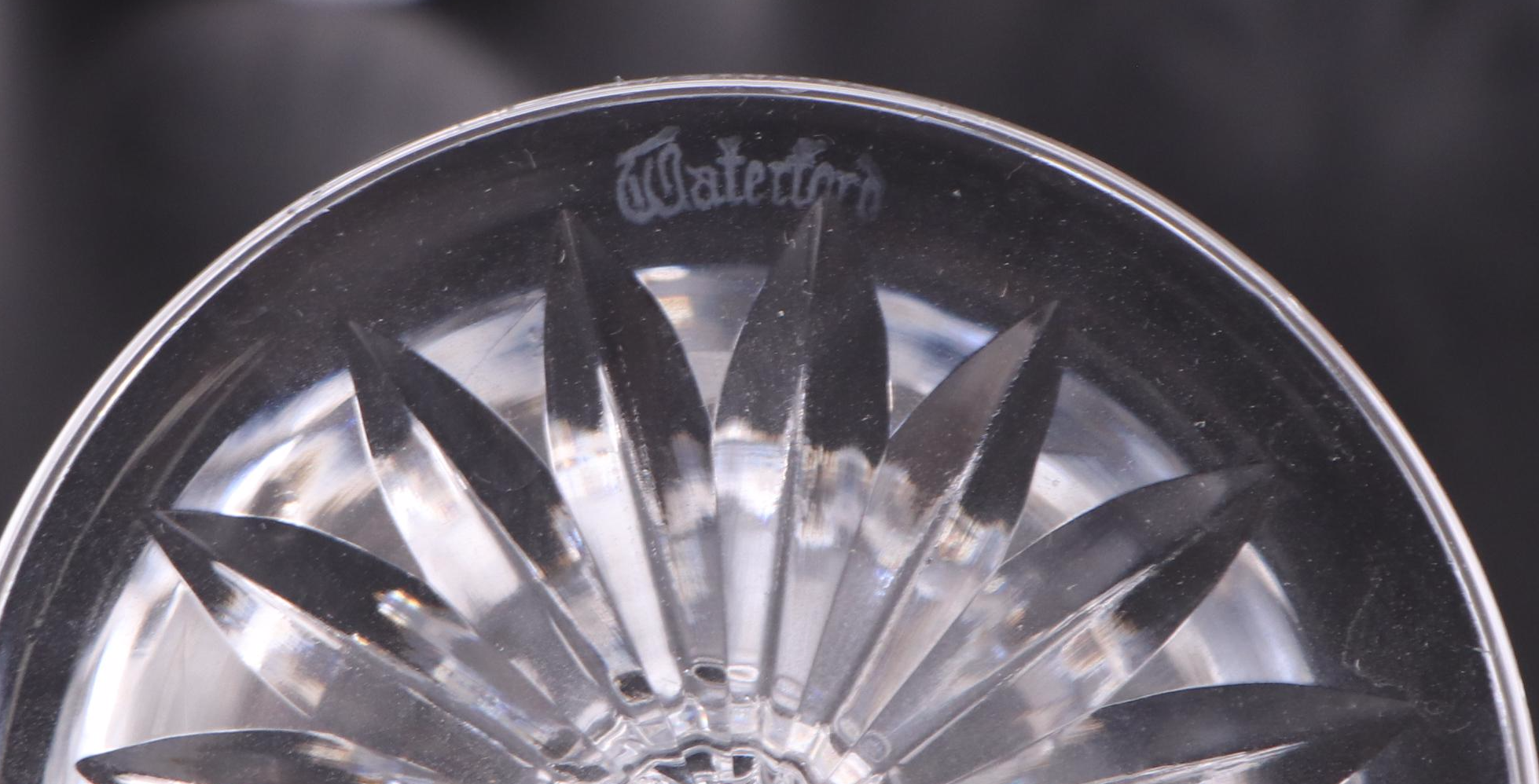 Waterford "Lismore" Crystal Hock Wine Glasses