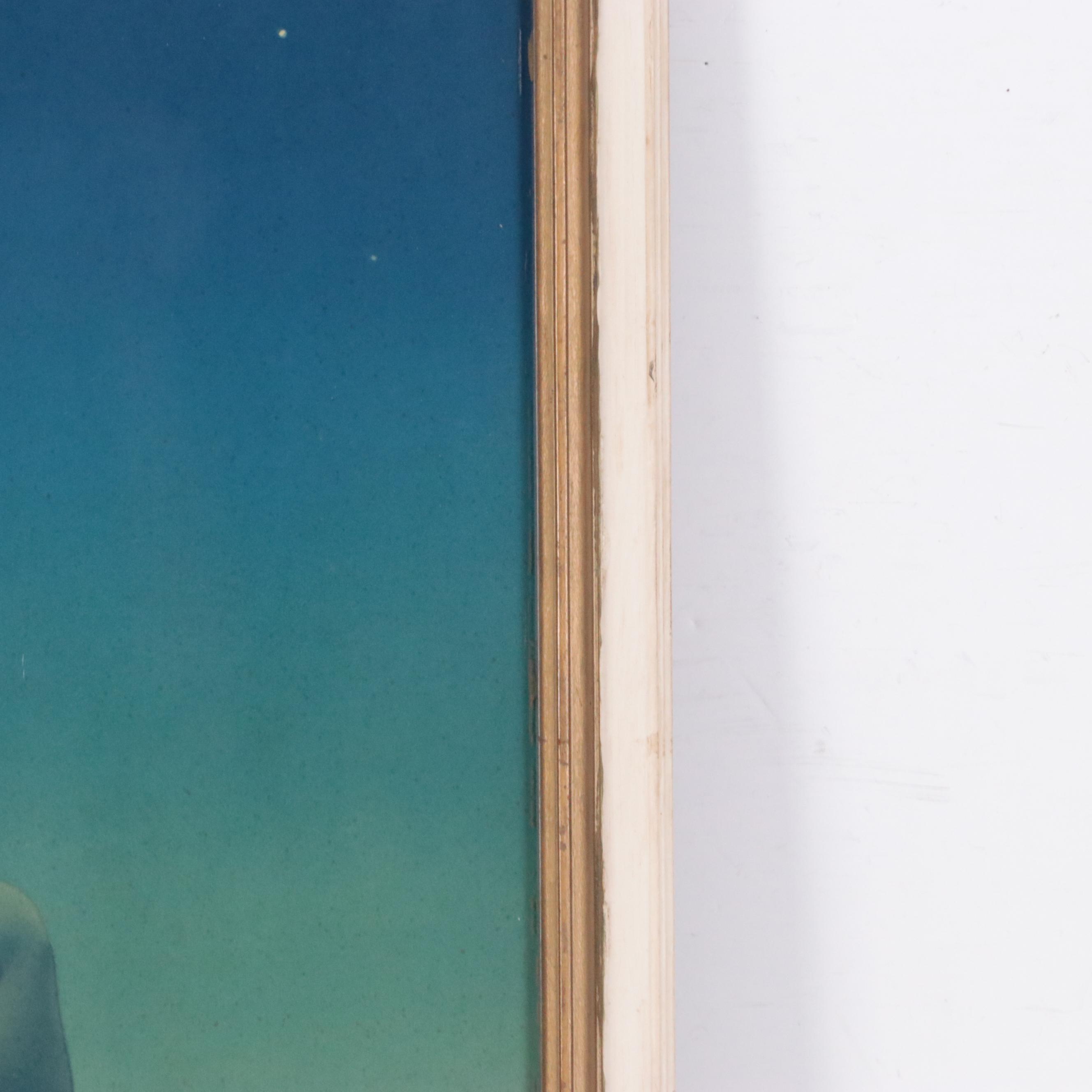 Chromolithograph After Maxfield Parrish "Stars"