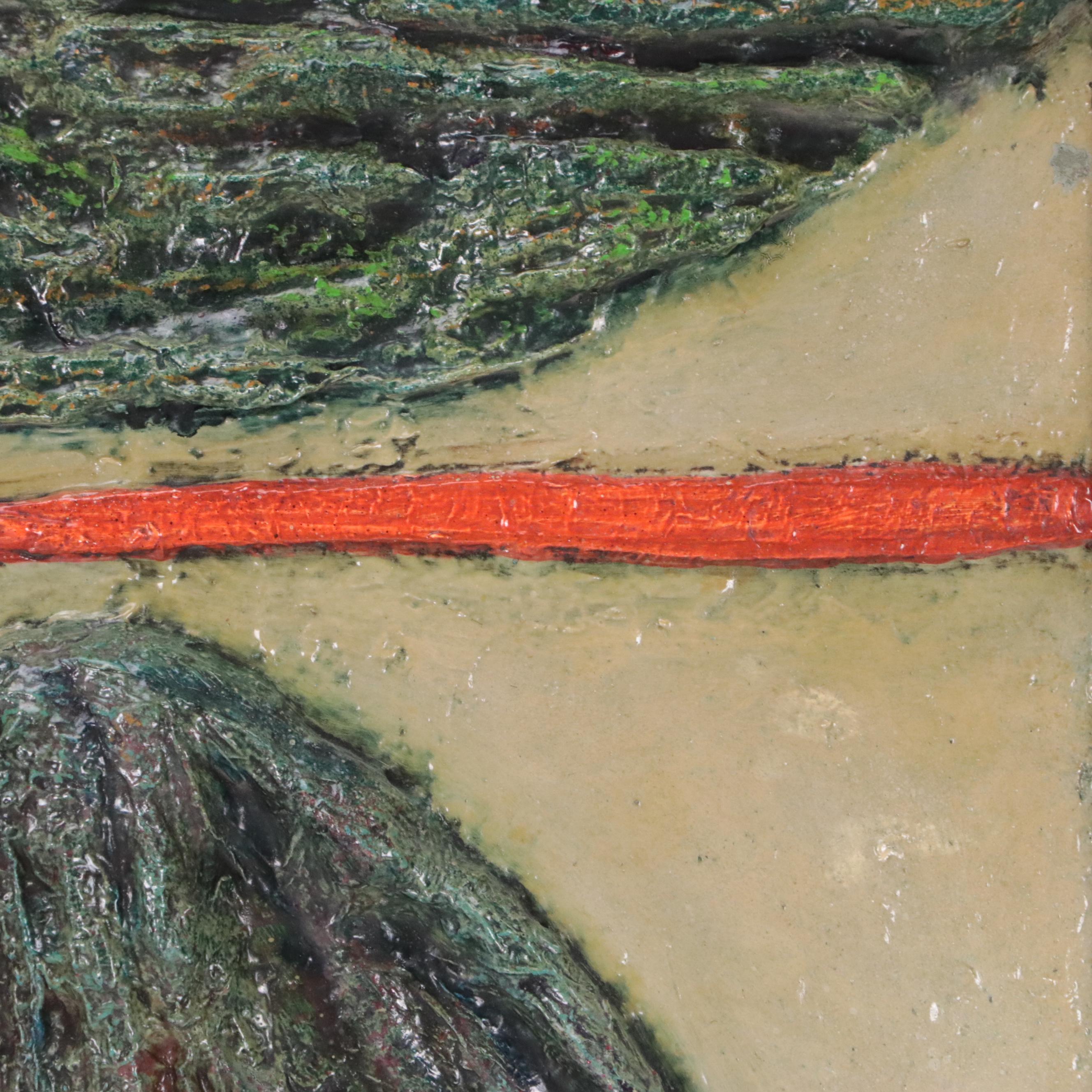 Brother Joseph Barrish Abstract Relief Sculpture "1:3," Mid to Late 20th Century