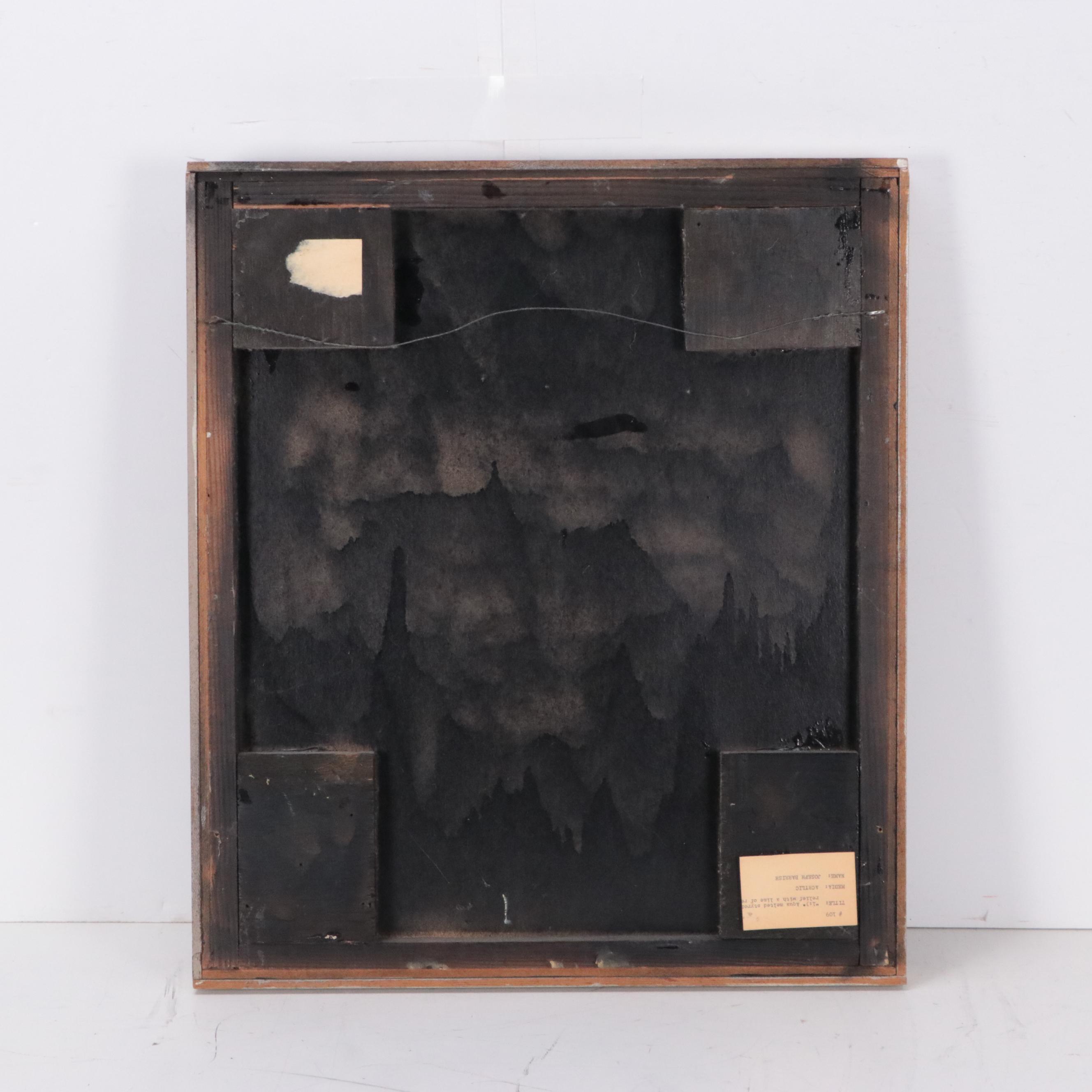 Brother Joseph Barrish Abstract Relief Sculpture "1:3," Mid to Late 20th Century