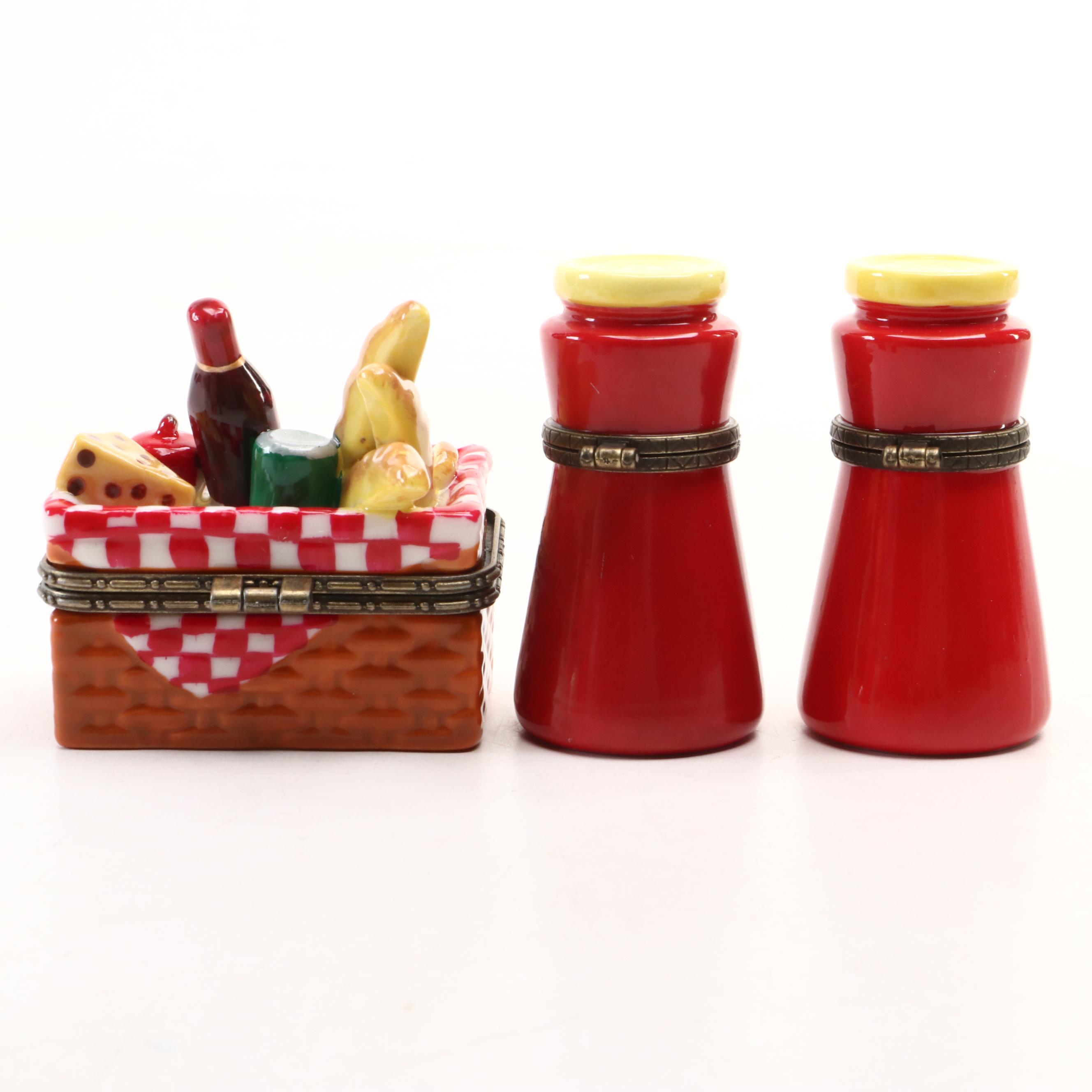 PHB Advertising Food Brands Porcelain Hinged Boxes and Others