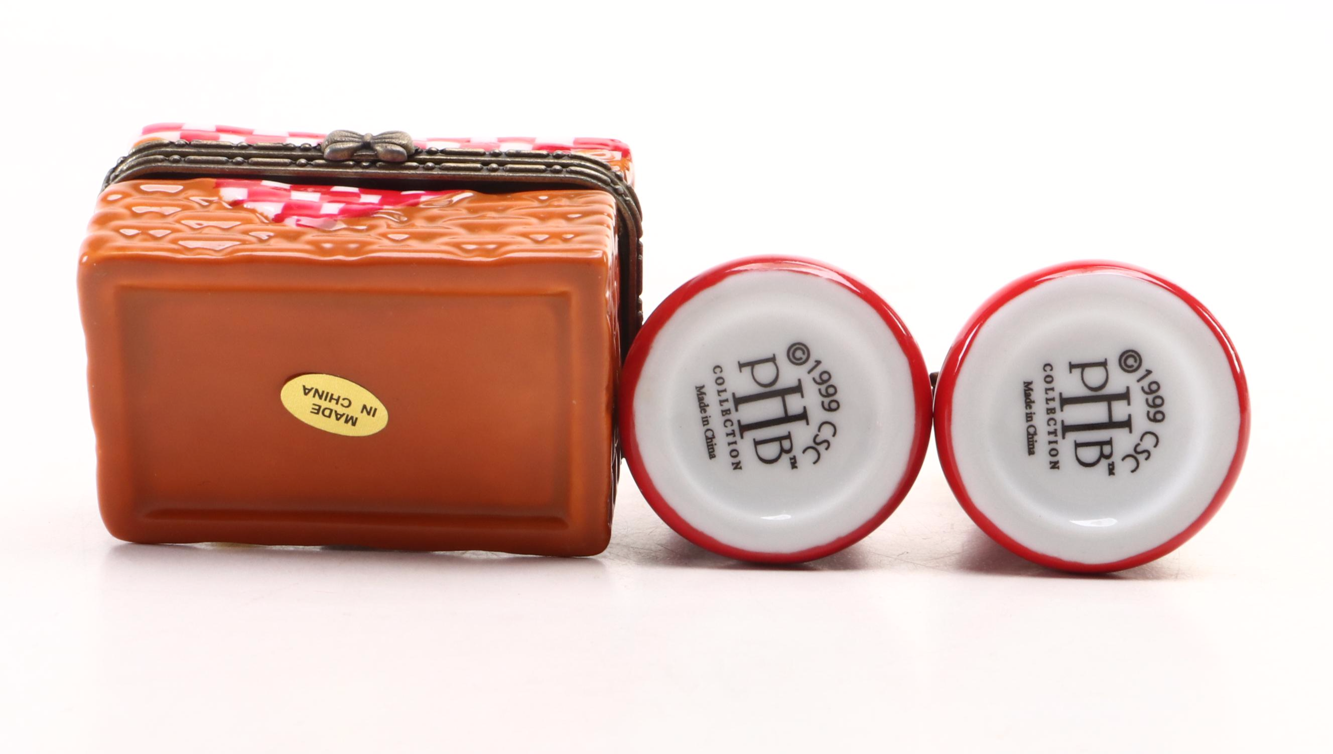 PHB Advertising Food Brands Porcelain Hinged Boxes and Others