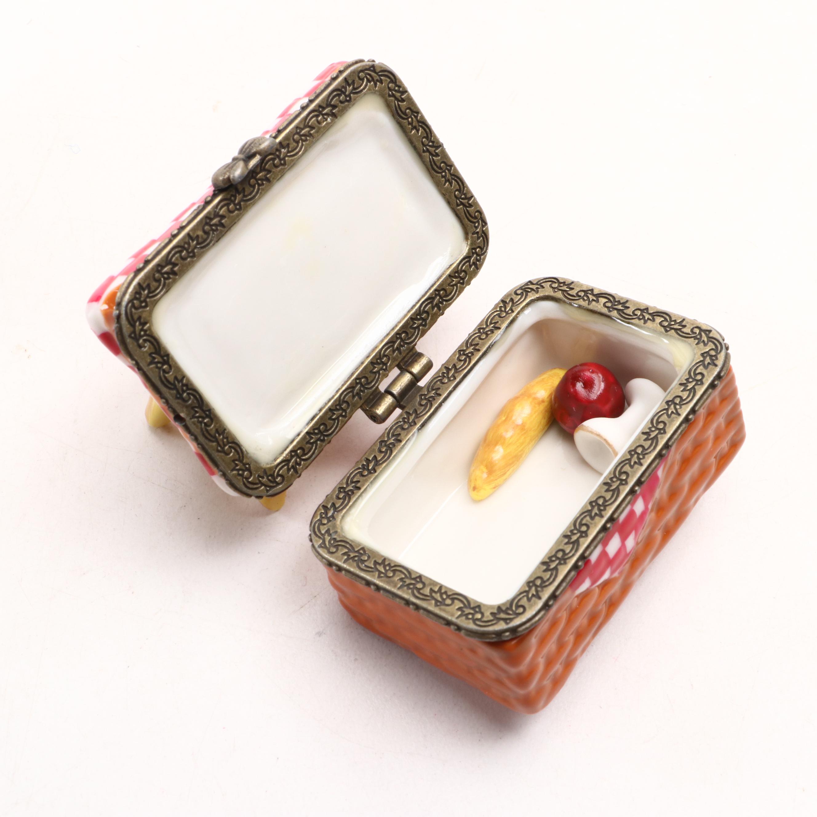 PHB Advertising Food Brands Porcelain Hinged Boxes and Others