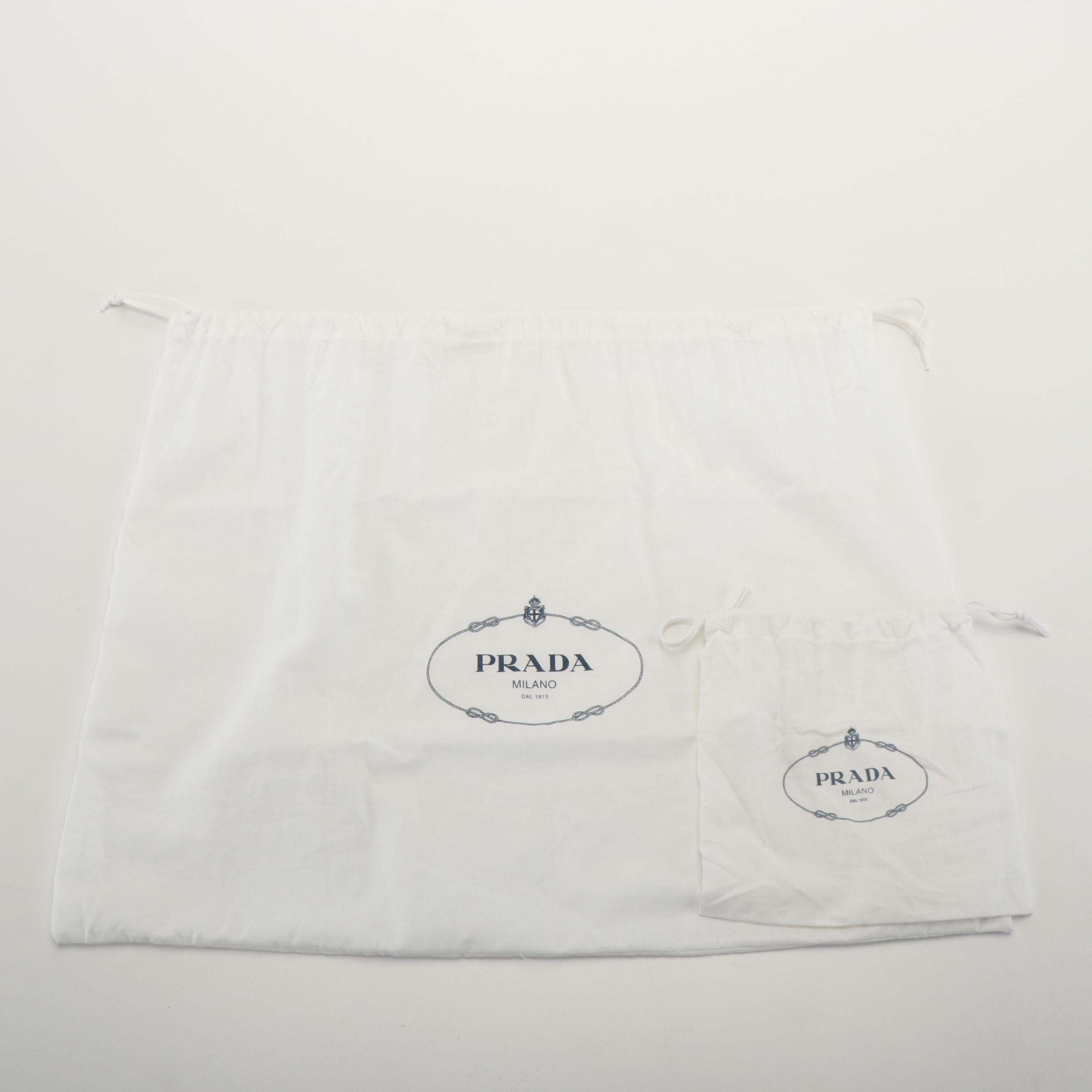 Prada Elephant Printed Pink Canvas Canapa Tote Bag