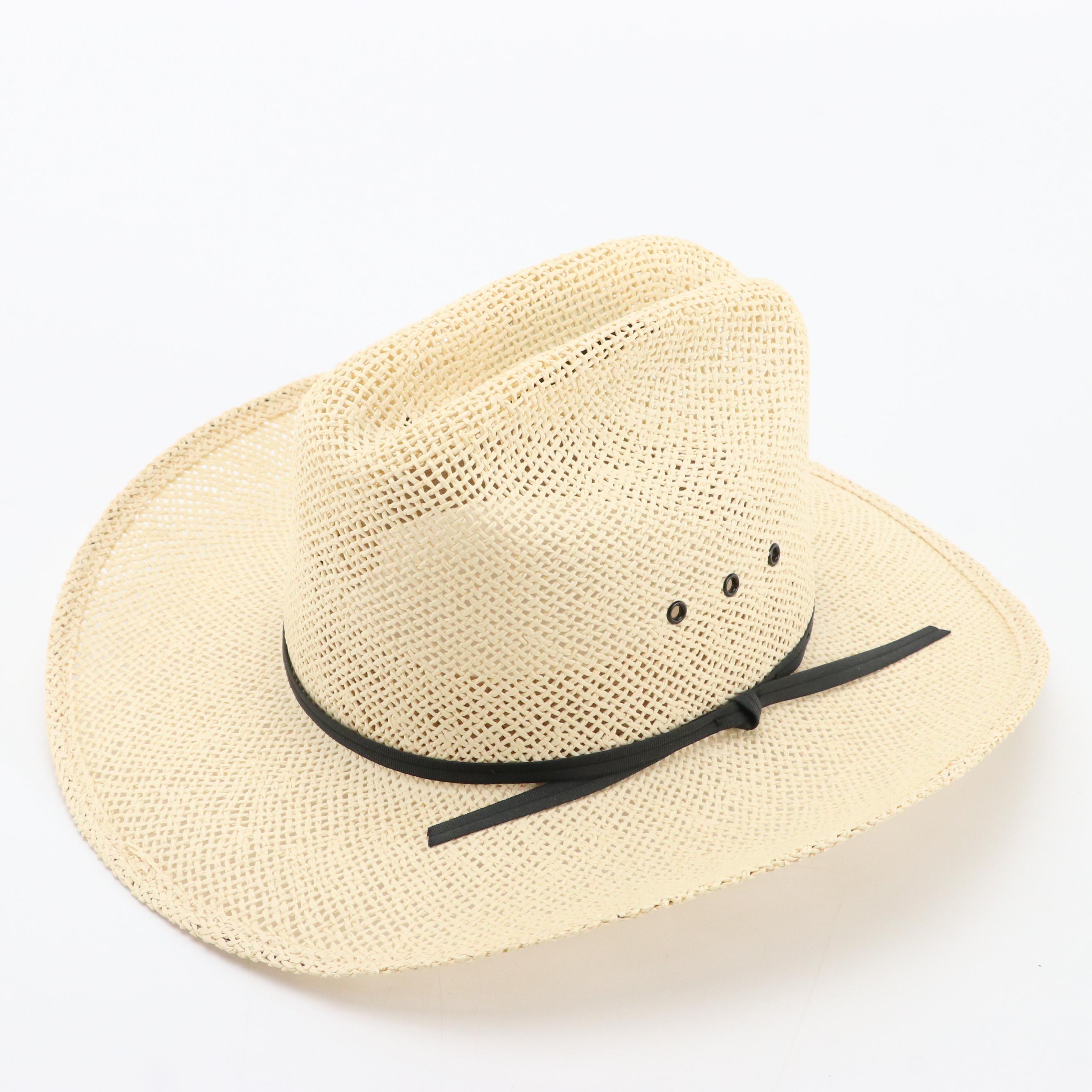 Cincinnati Zoo Shop Leopard Straw Gambler Hat, Other Western Style Straw Hats