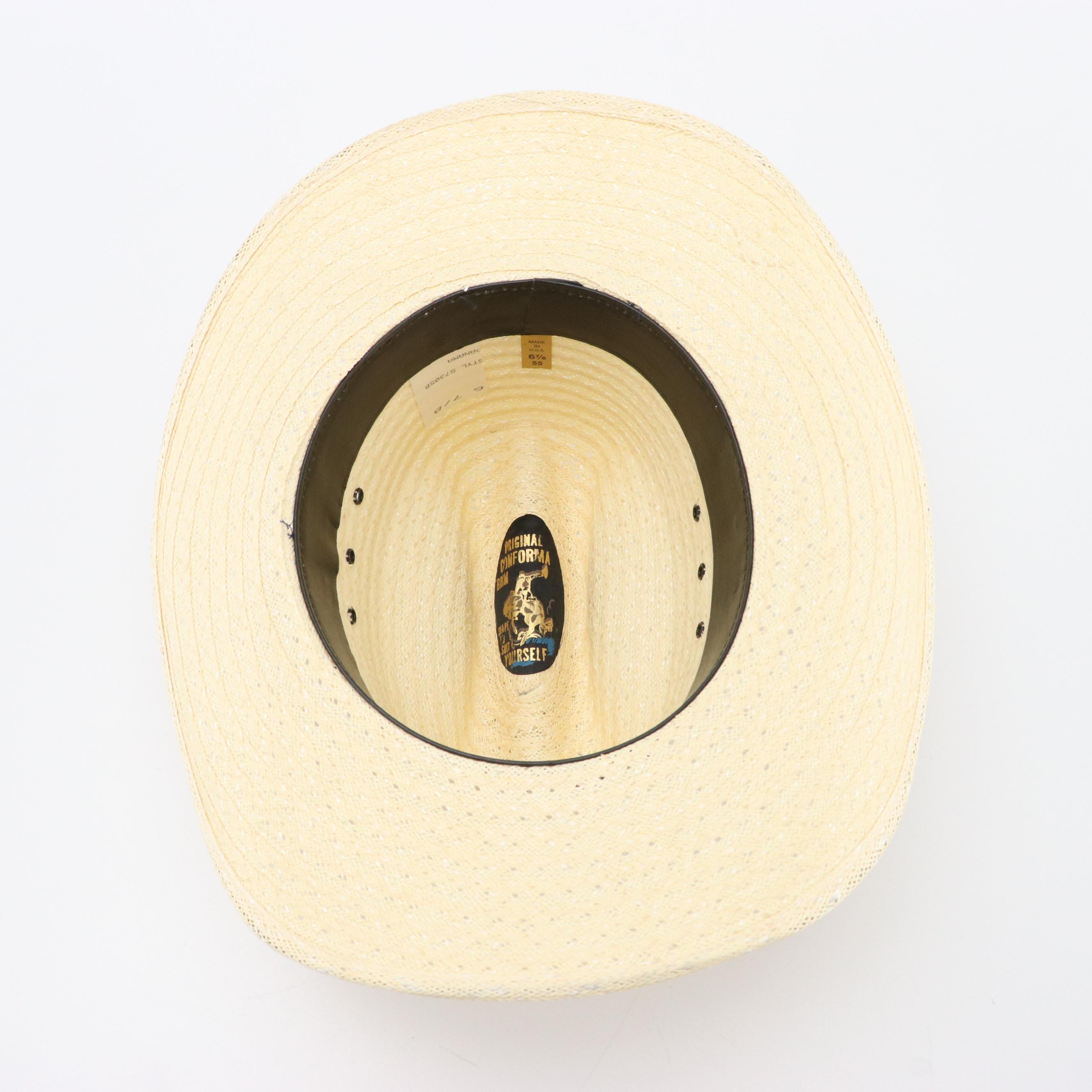 Cincinnati Zoo Shop Leopard Straw Gambler Hat, Other Western Style Straw Hats