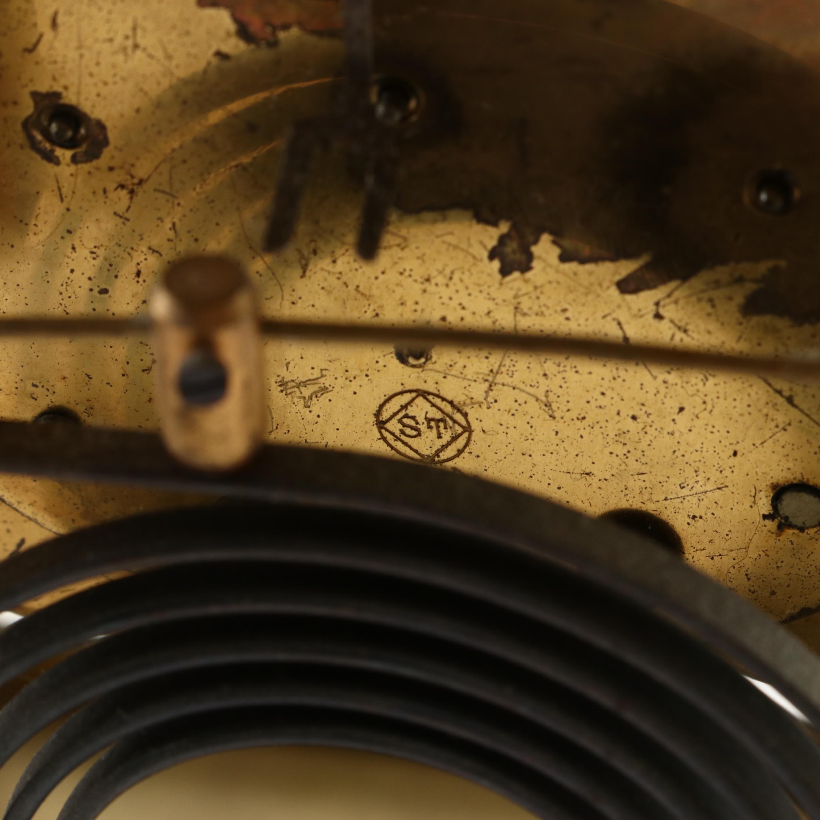 Seth Thomas Brass and Glass Regulator Mantel Clock, Mid-20th Century