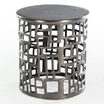Currey and Company "Wasi" Modern Metal Side Table