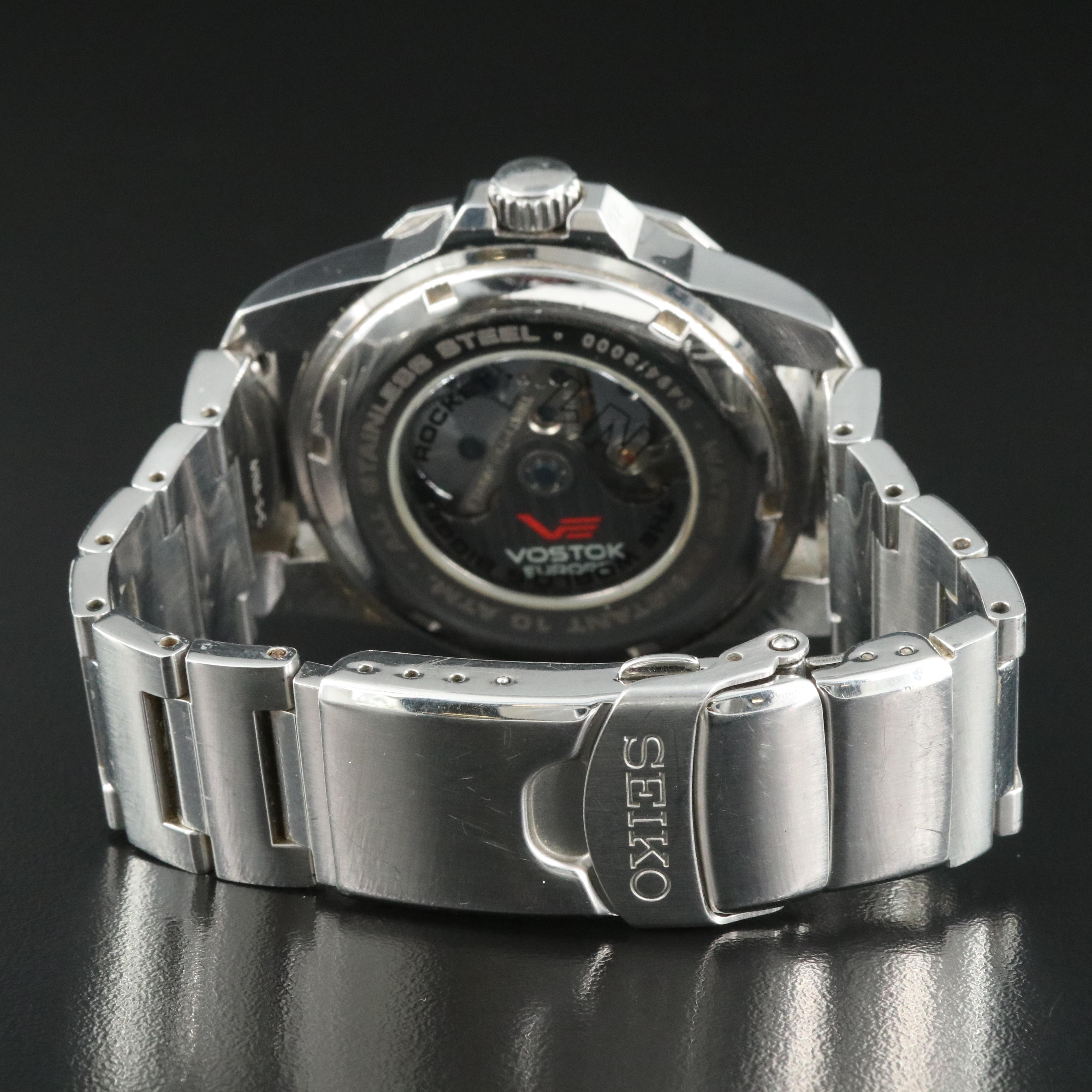 Vostok Dual Time Stainless Steel Automatic Watch