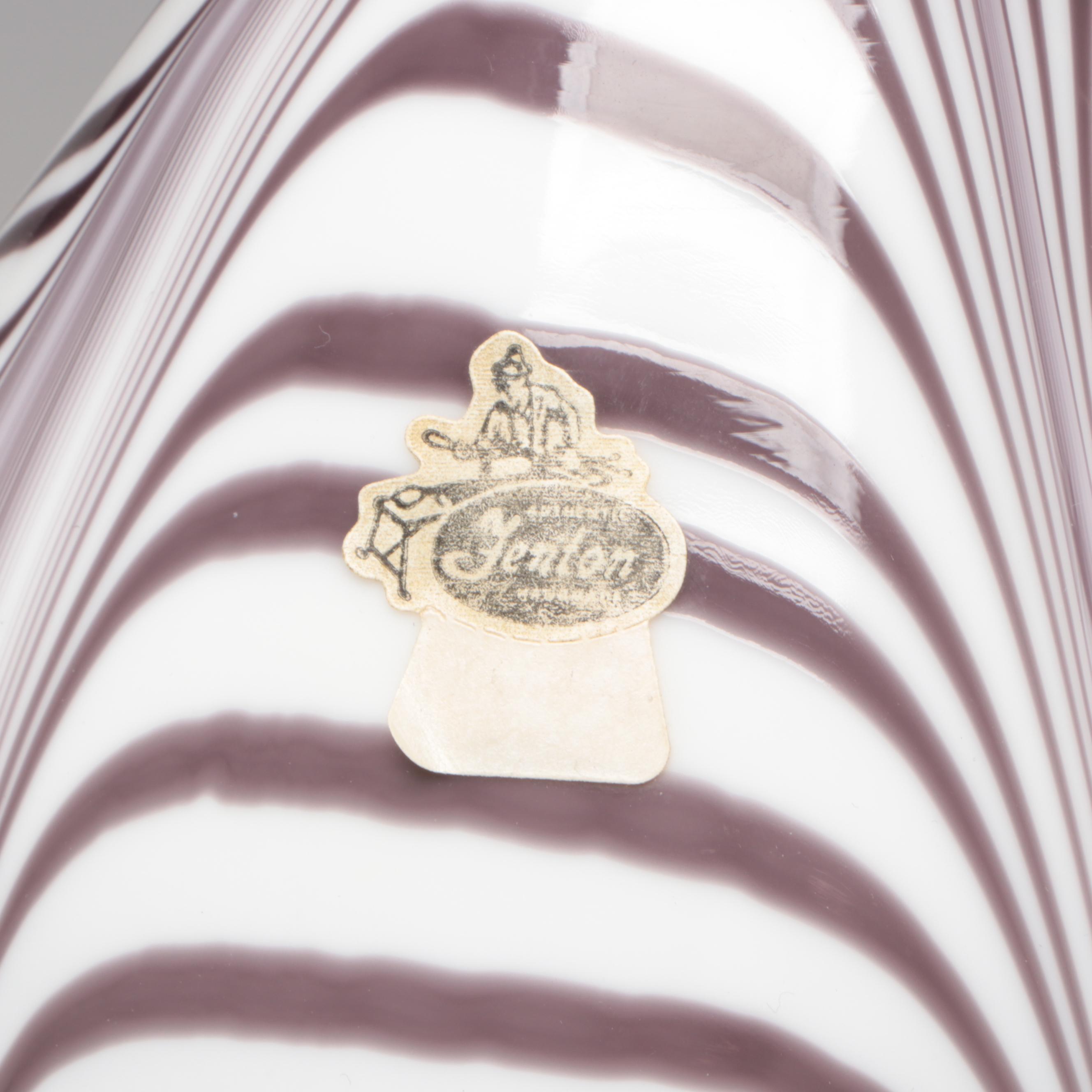 Dave Fetty for Fenton Labyrinth Glass Limited Edition Vase, 1975