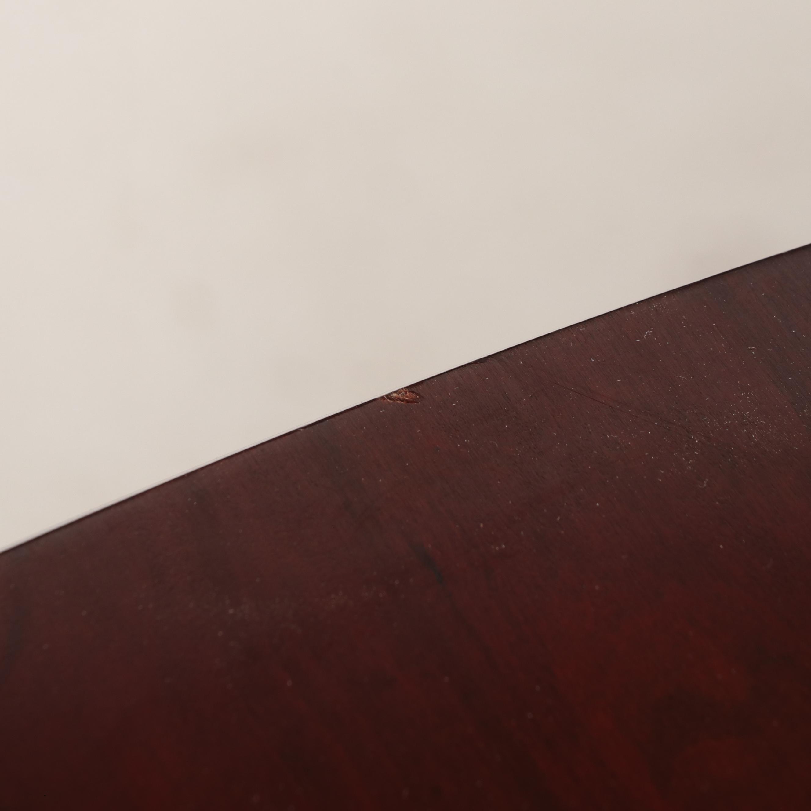 Harden "Cambridge" Mahogany Dining Table with Ethan Allen Rococo Style Chairs