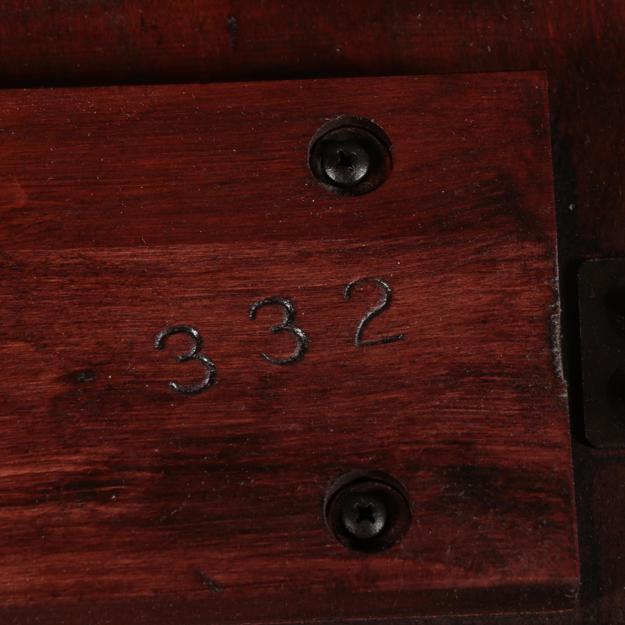 Harden "Cambridge" Mahogany Dining Table with Ethan Allen Rococo Style Chairs