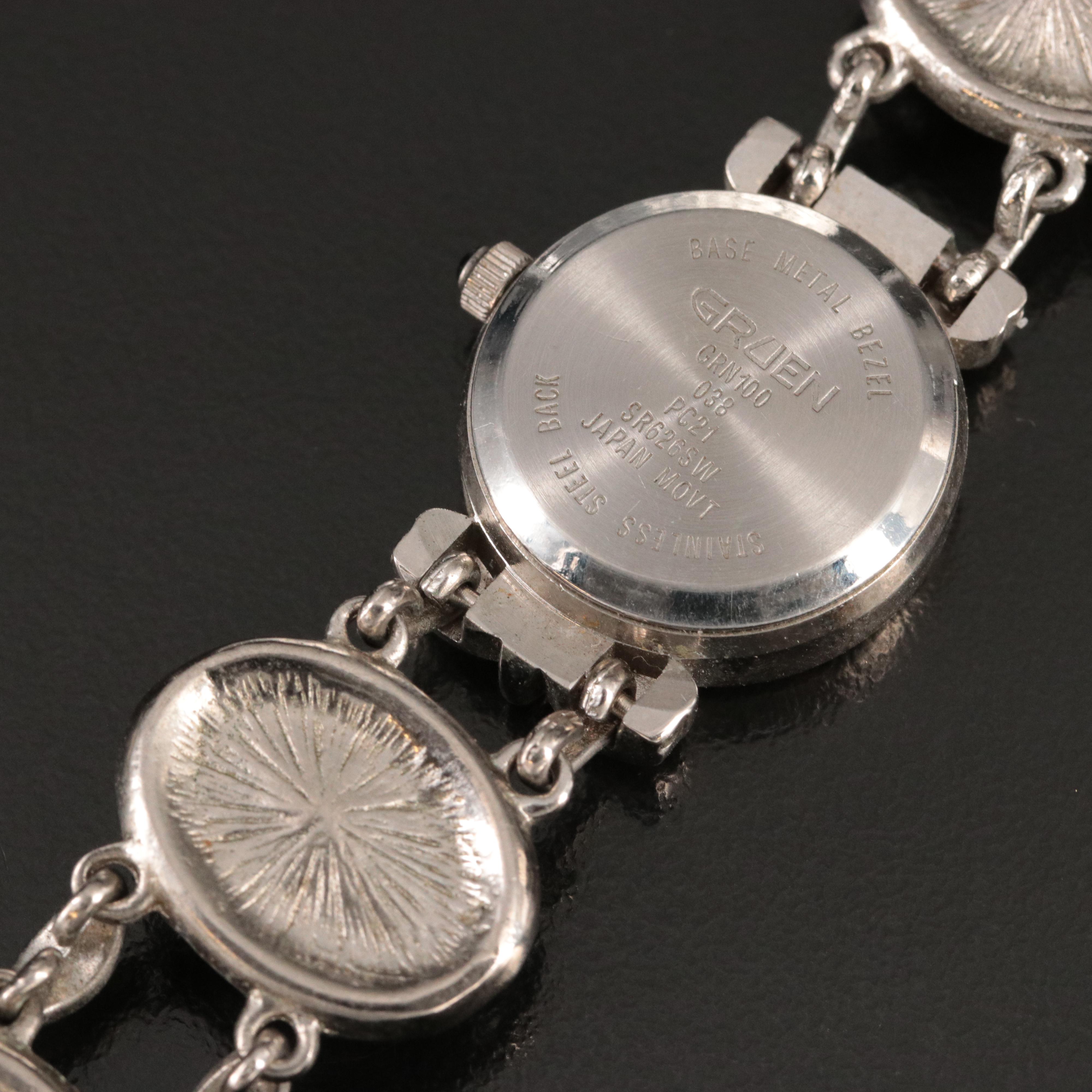 Gruen Gemstone Quartz Watch