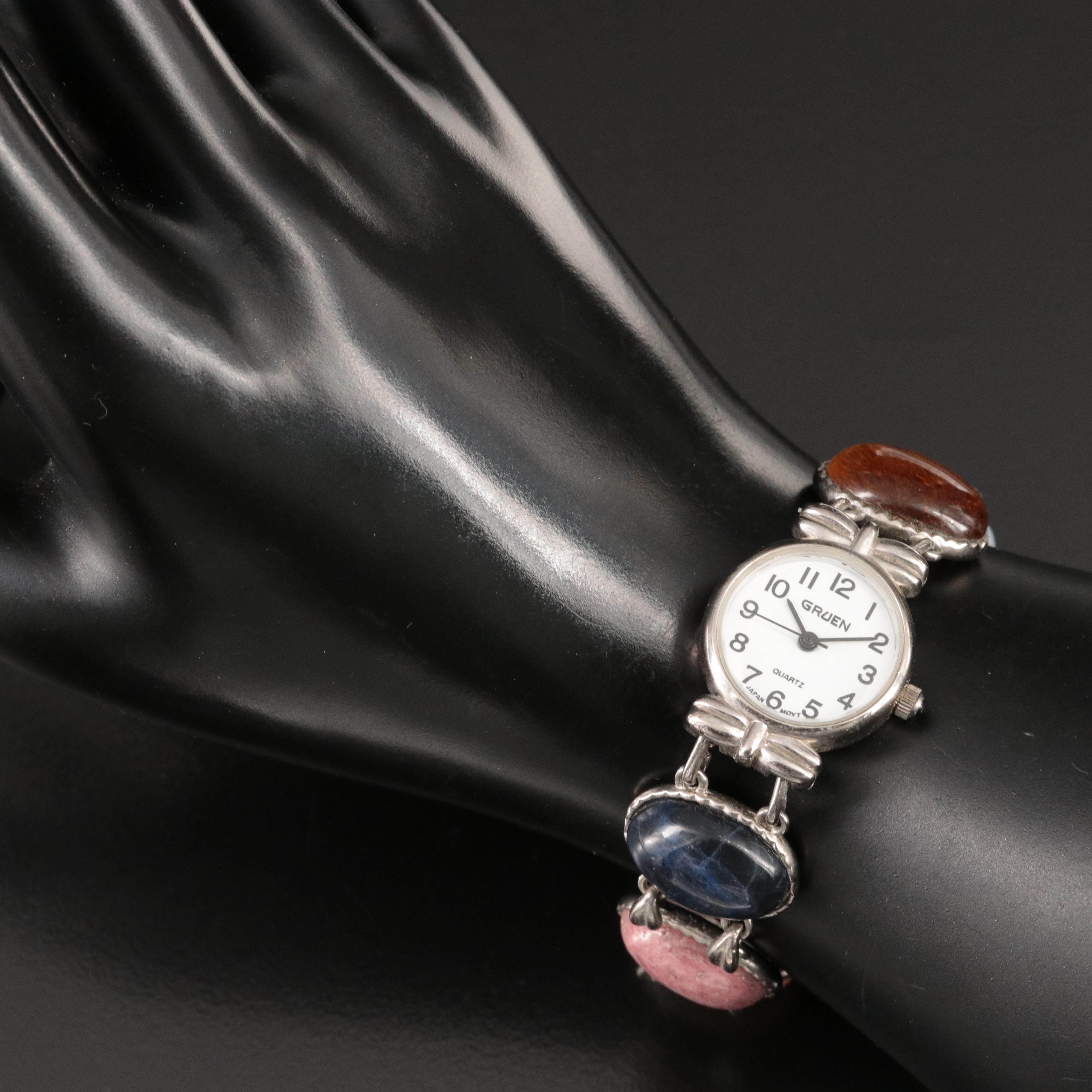 Gruen Gemstone Quartz Watch