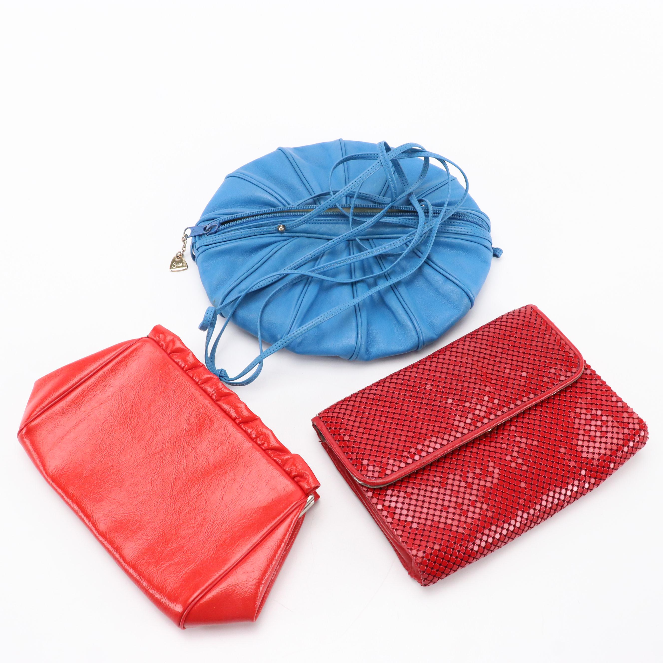 Whiting & Davis Metal Mesh Clutch Purse with Brio and Other Handbags