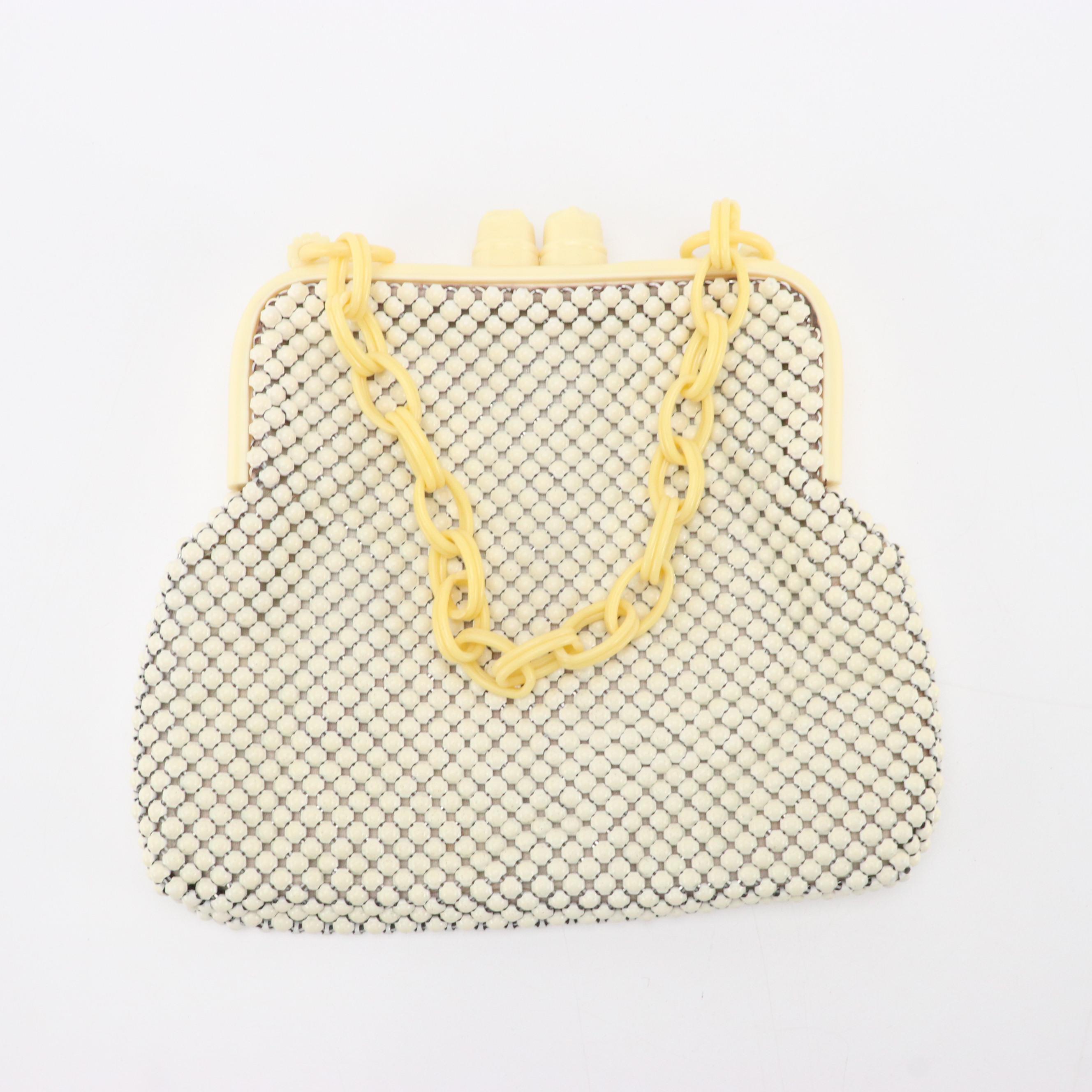 Whiting & Davis Metal Mesh Bag, Other Butterfly Bead Mini Zip Pouch & Frame Bag