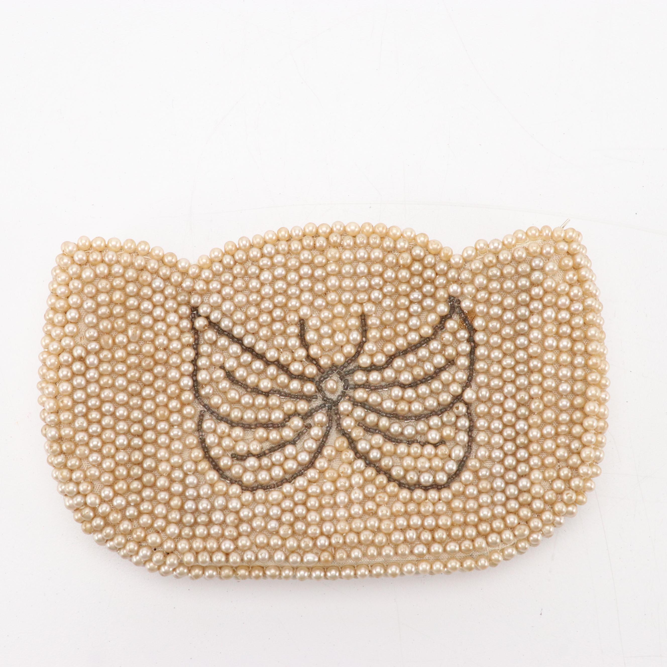 Whiting & Davis Metal Mesh Bag, Other Butterfly Bead Mini Zip Pouch & Frame Bag