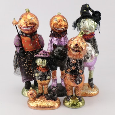 Foil Decorated Halloween Themed Figures