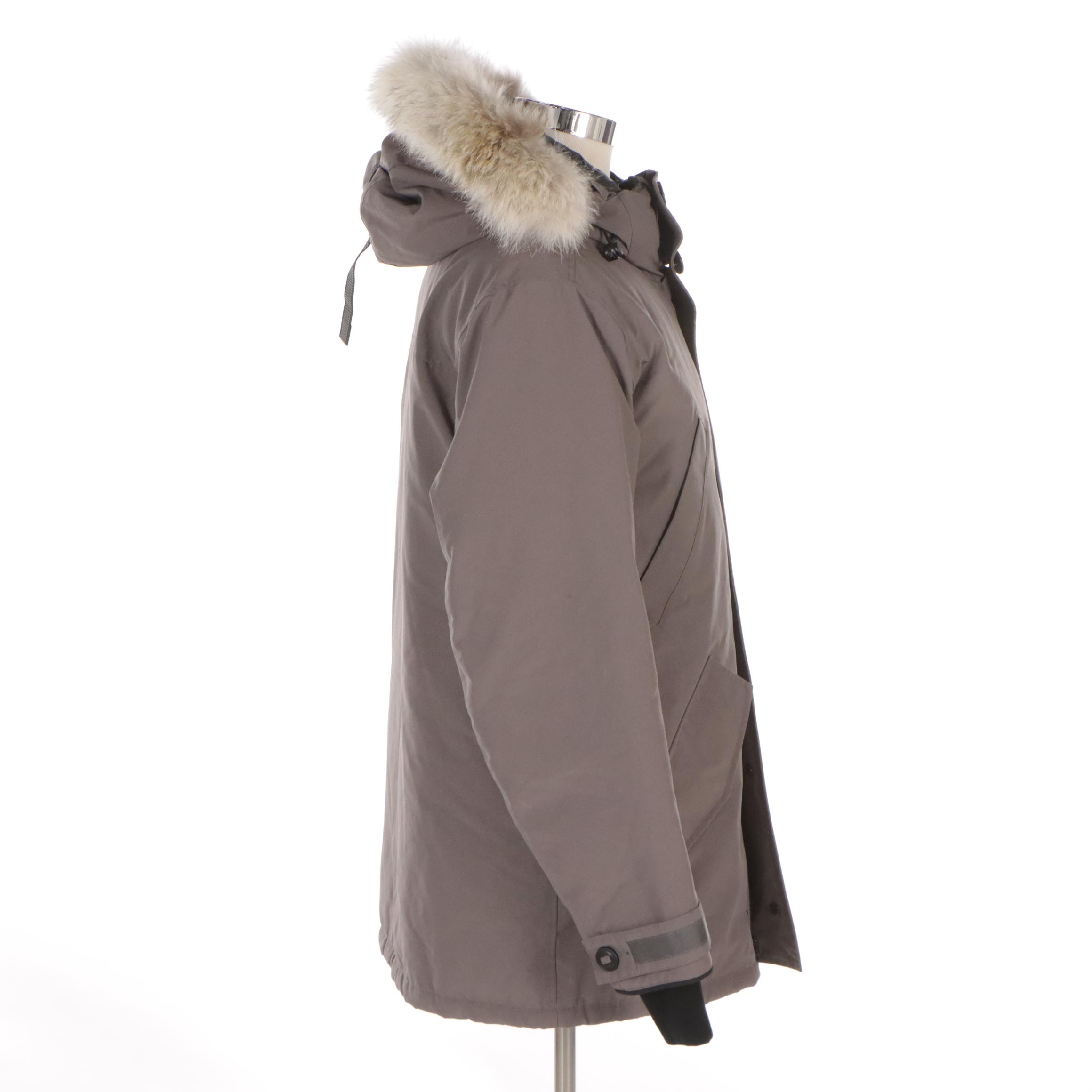 Men's Canada Goose Arctic Program Parka with Coyote Fur Trimmed Hood