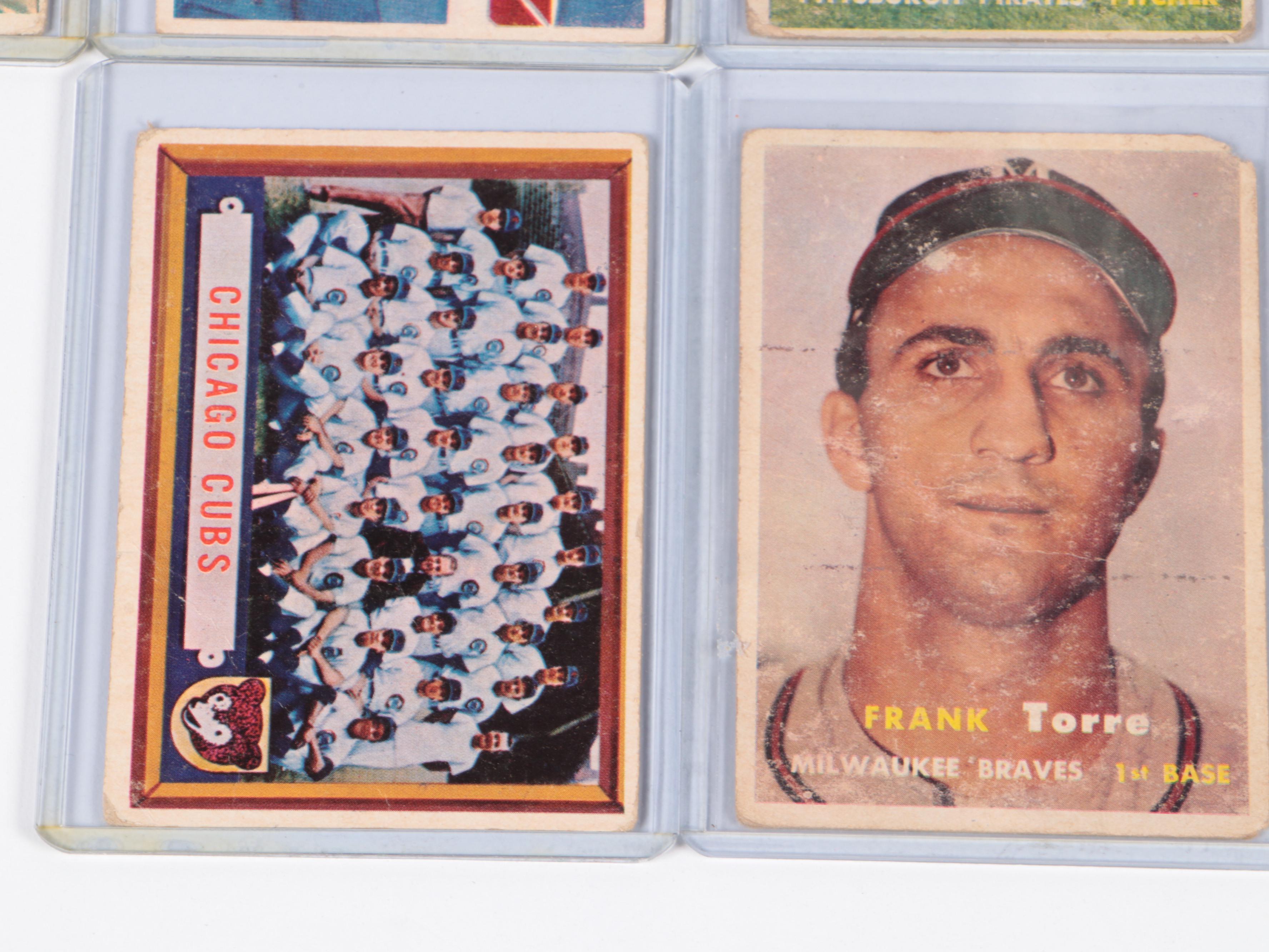 1957 Topps Baseball Cards Featuring Ned Garver, Earl Battey, and More