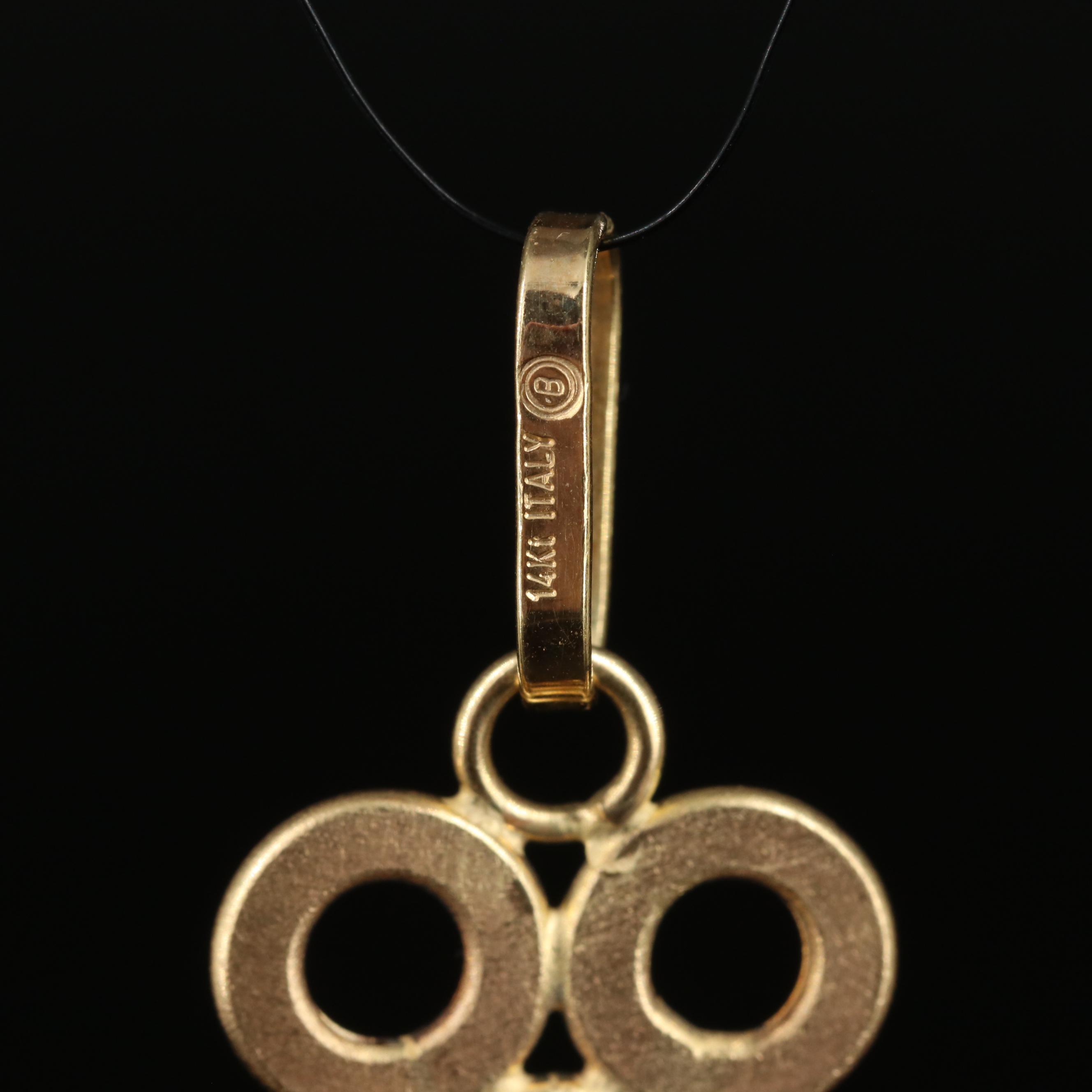 Italian 14K Cross Pendant