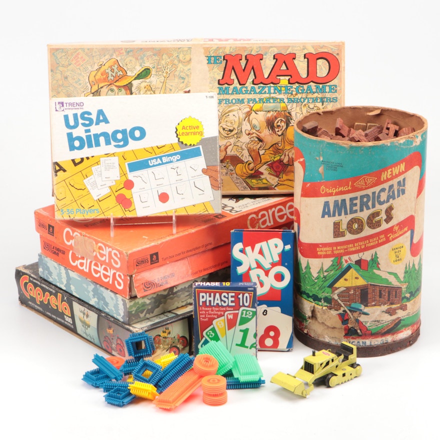The MAD Magazine Game, American Logs, and More Board Games and Building Toys