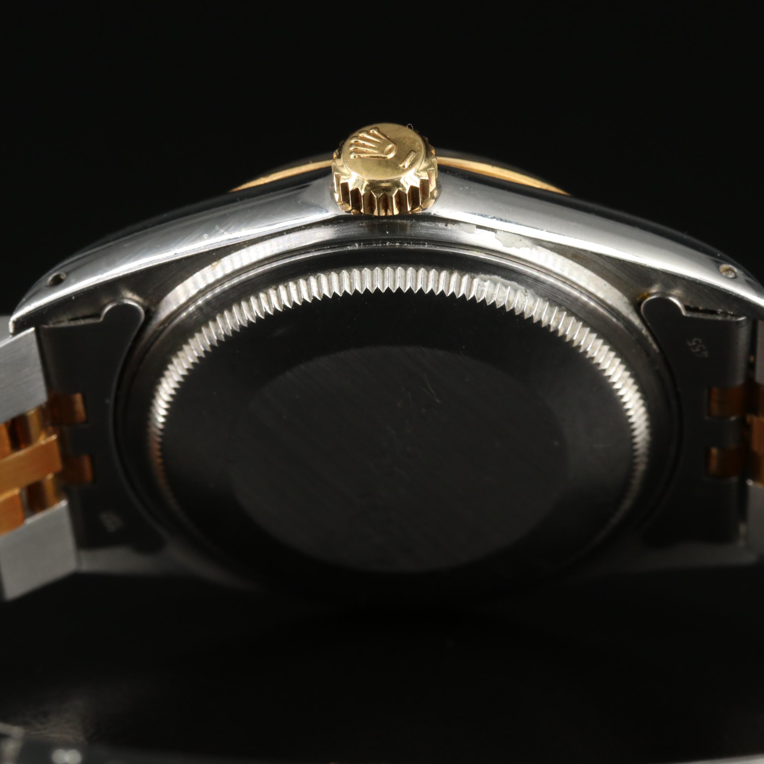 1985 Rolex Roman Dial Two-Tone Datejust Watch