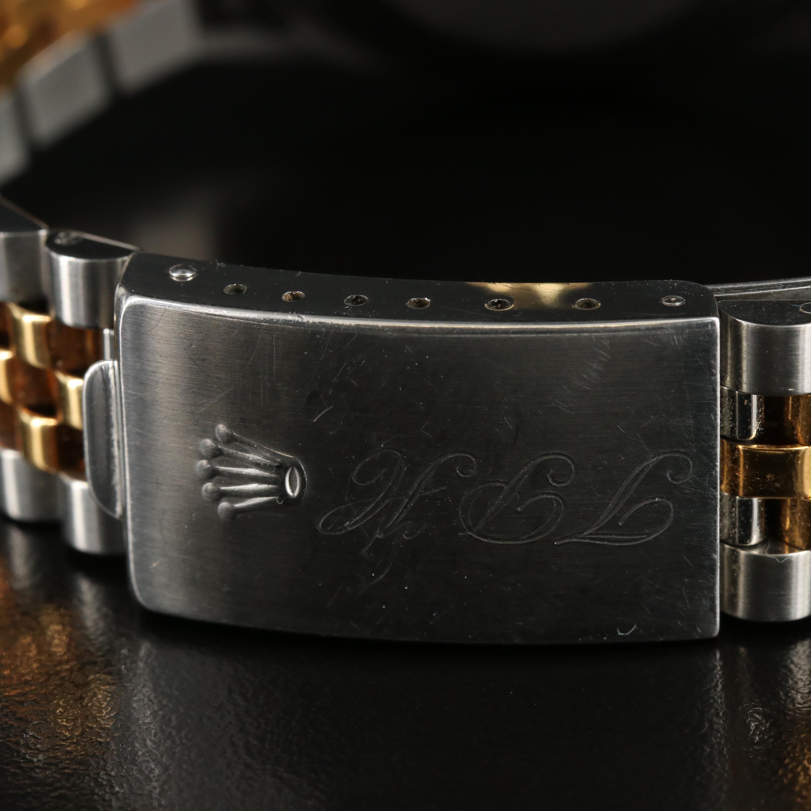 1985 Rolex Roman Dial Two-Tone Datejust Watch