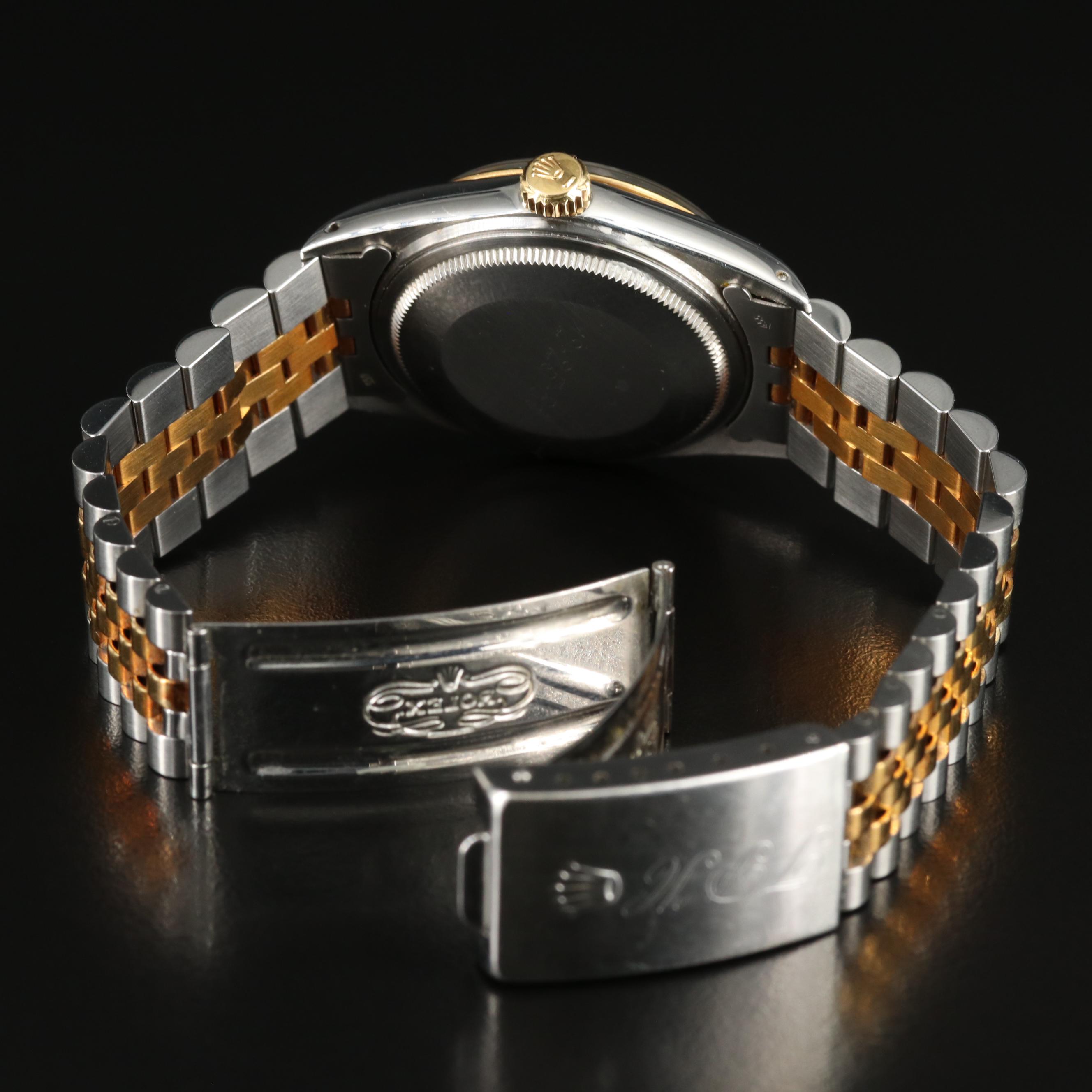 1985 Rolex Roman Dial Two-Tone Datejust Watch