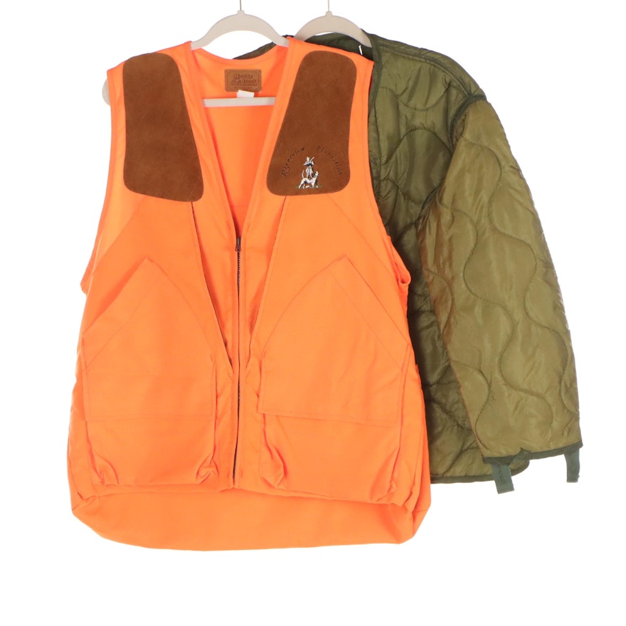 Ruddy Duck Apparel Co. Hunting Vest with U.S. Military Issue Field Coat Liner