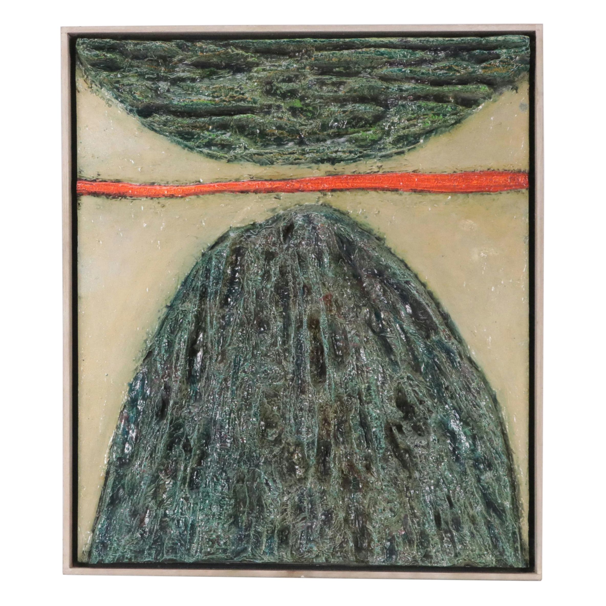 Brother Joseph Barrish Abstract Relief Sculpture "1:3," Mid to Late 20th Century