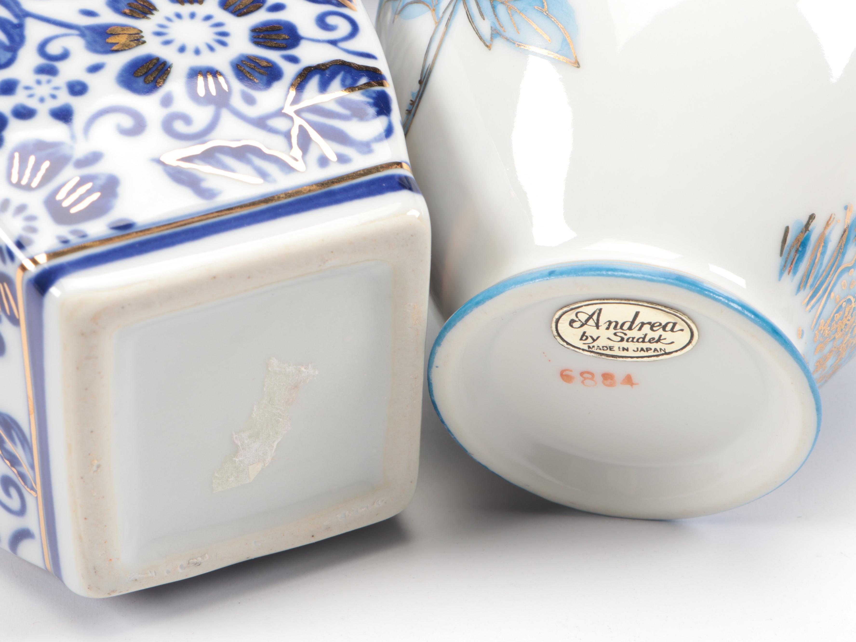 World Market Blue Koi Teapot with Chinese Blue and White Teapots and Décor